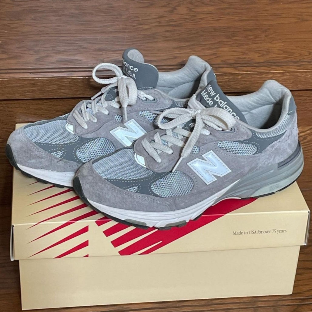 New Balance 993 Made in USA Grey - D Standard 착용 스타일