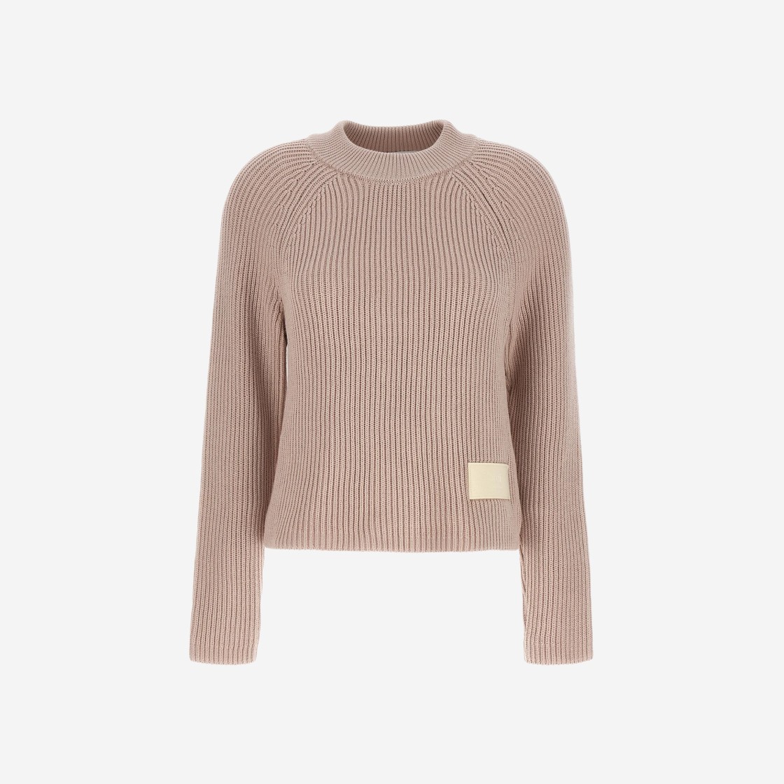 (W) AMI Label Sweater Nude Pink 상세 이미지 1