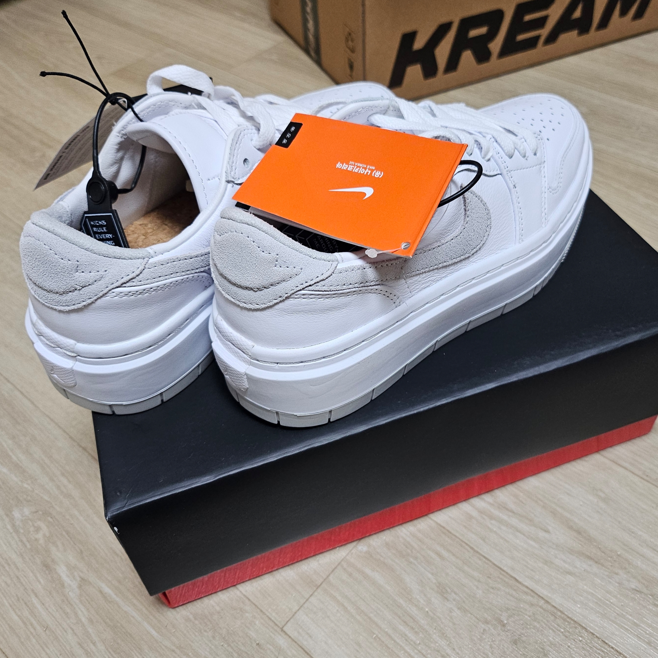 (W) Jordan 1 Elevate Low White Wolf Grey 착용 스타일