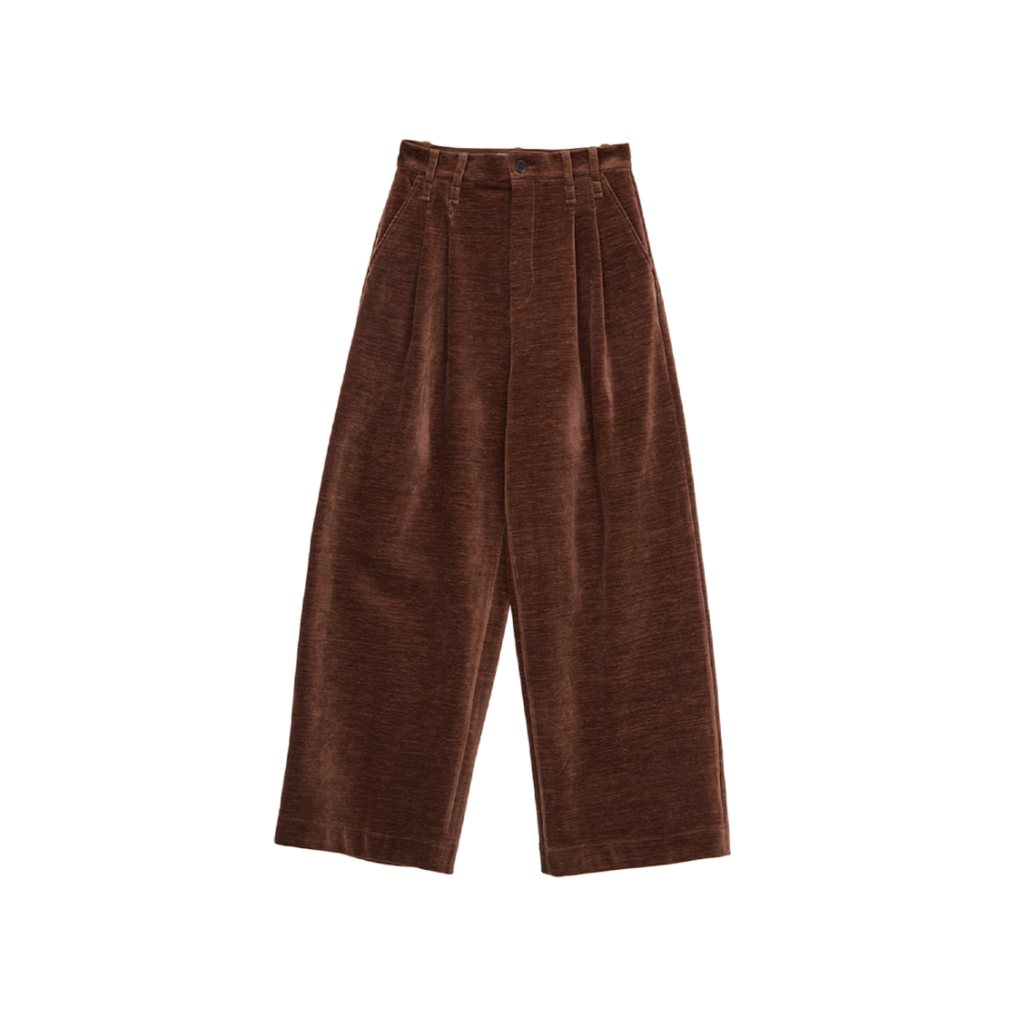 (W) Matin Kim Corduroy Wide Trouser Brown 상세 이미지 1