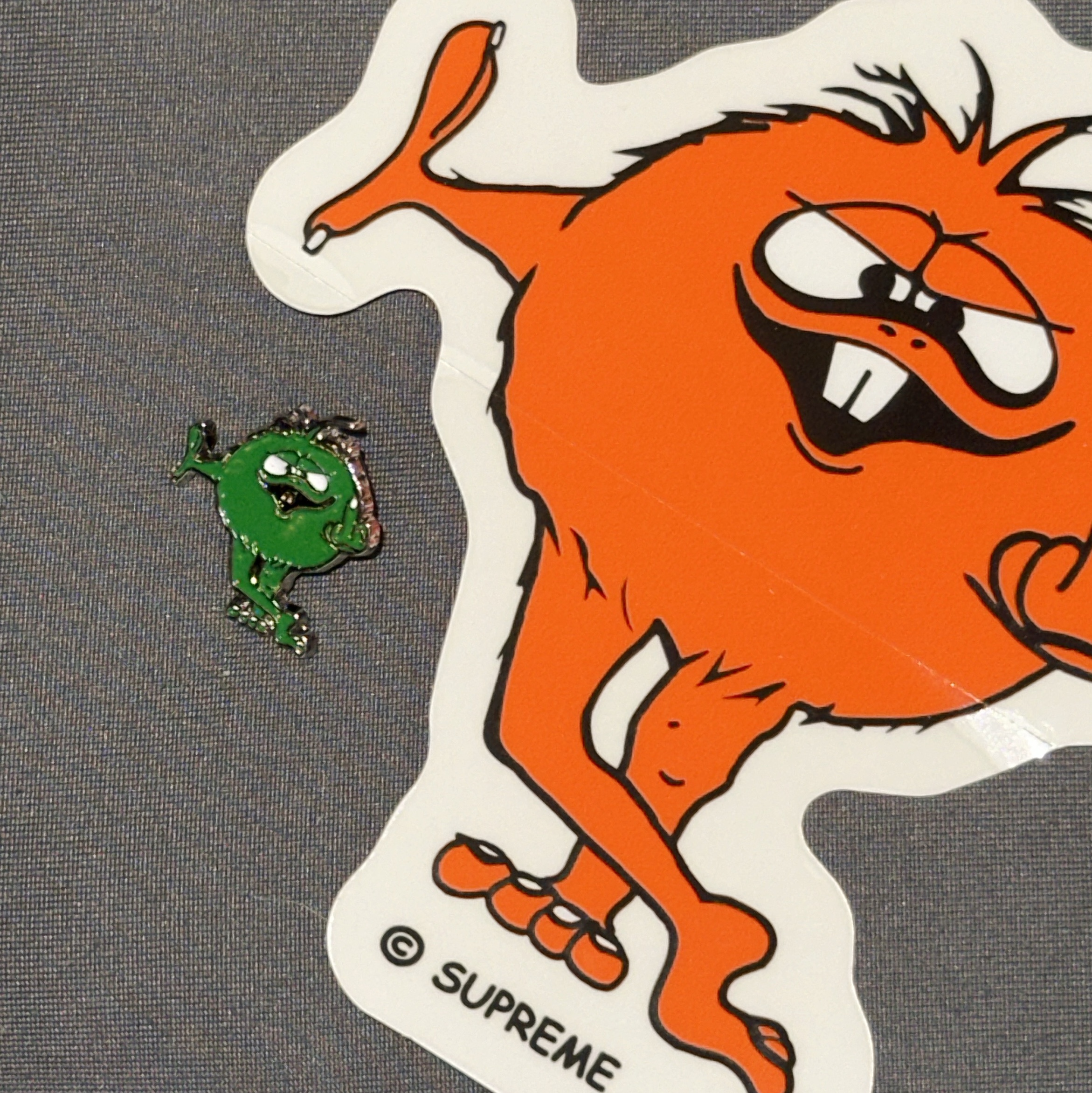 Supreme Camacho Pin Green - 23FW 착용 스타일