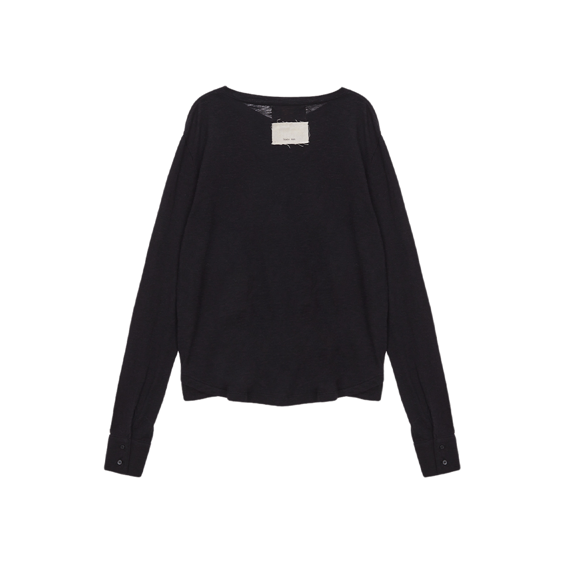 (W) Matin Kim Matin Stripe Knit Pullover Black 상세 이미지 2