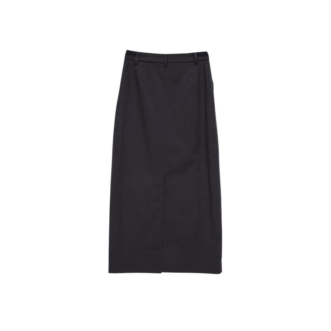 (W) Matin Kim Diagonal Detail Long Skirt Black 상세 이미지 2