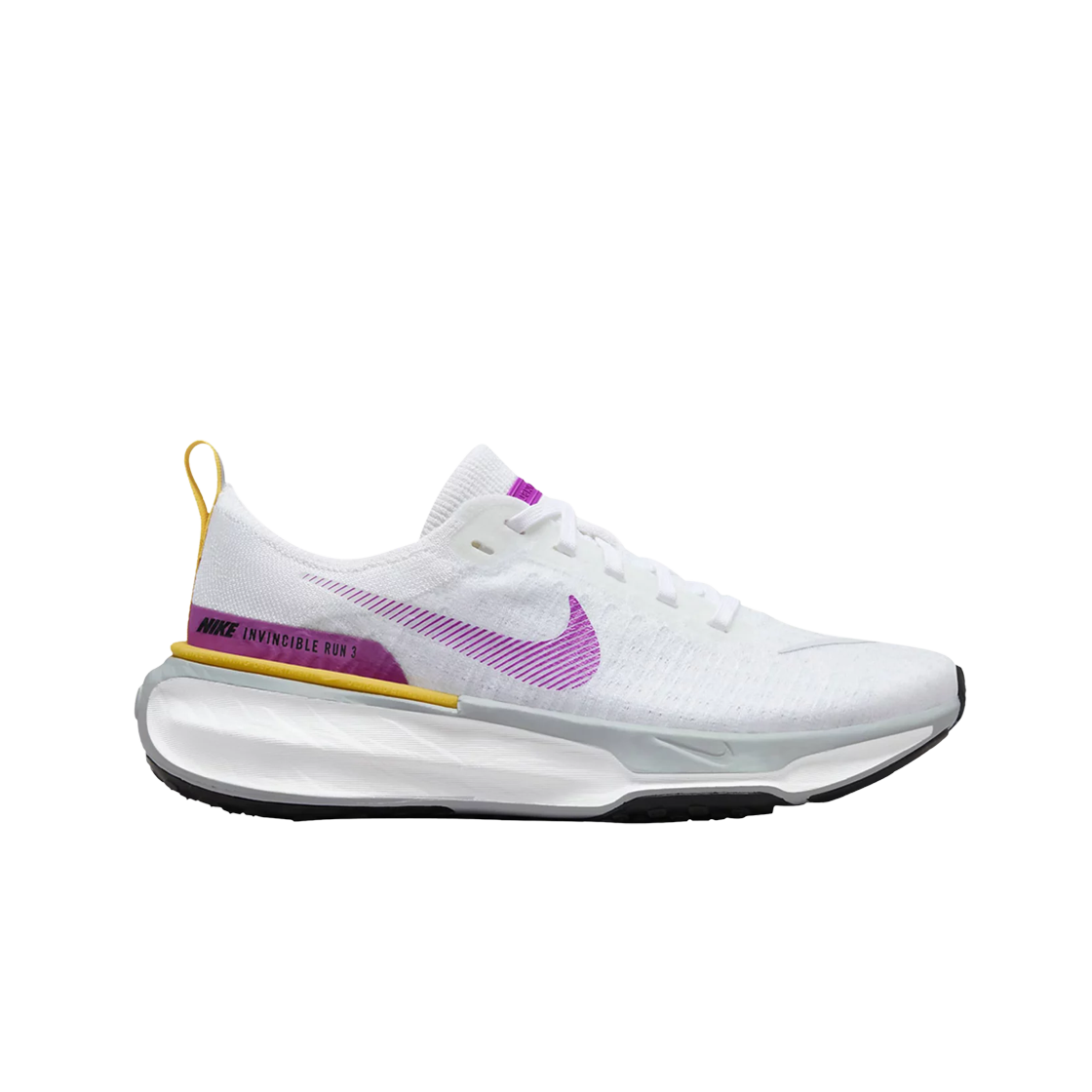 (W) 나이키 줌X 인빈시블 런 플라이니트 3 화이트 비비드 퍼플((W) Nike ZoomX Invincible Run Flyknit 3 White Vivid Purple)