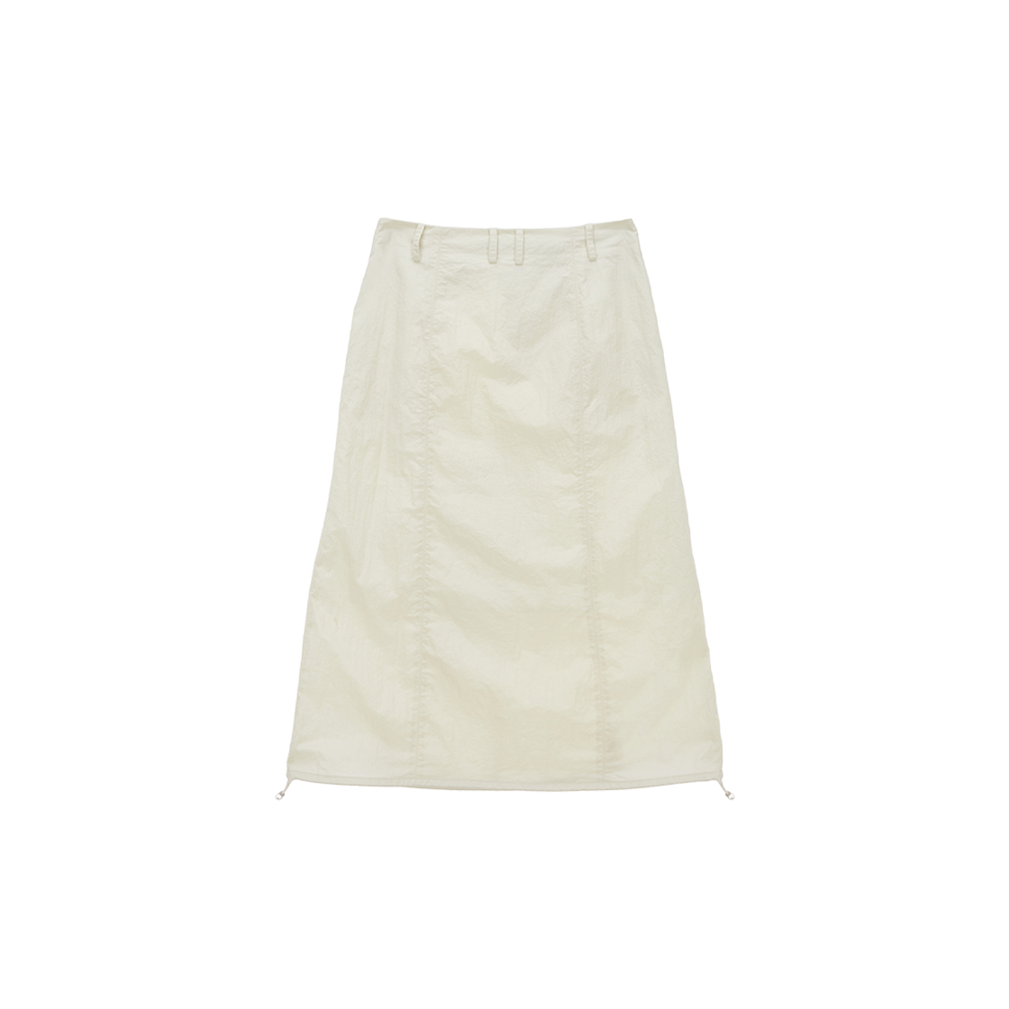 (W) Matin Kim Glossy Volume Midi Skirt Ivory 상세 이미지 2