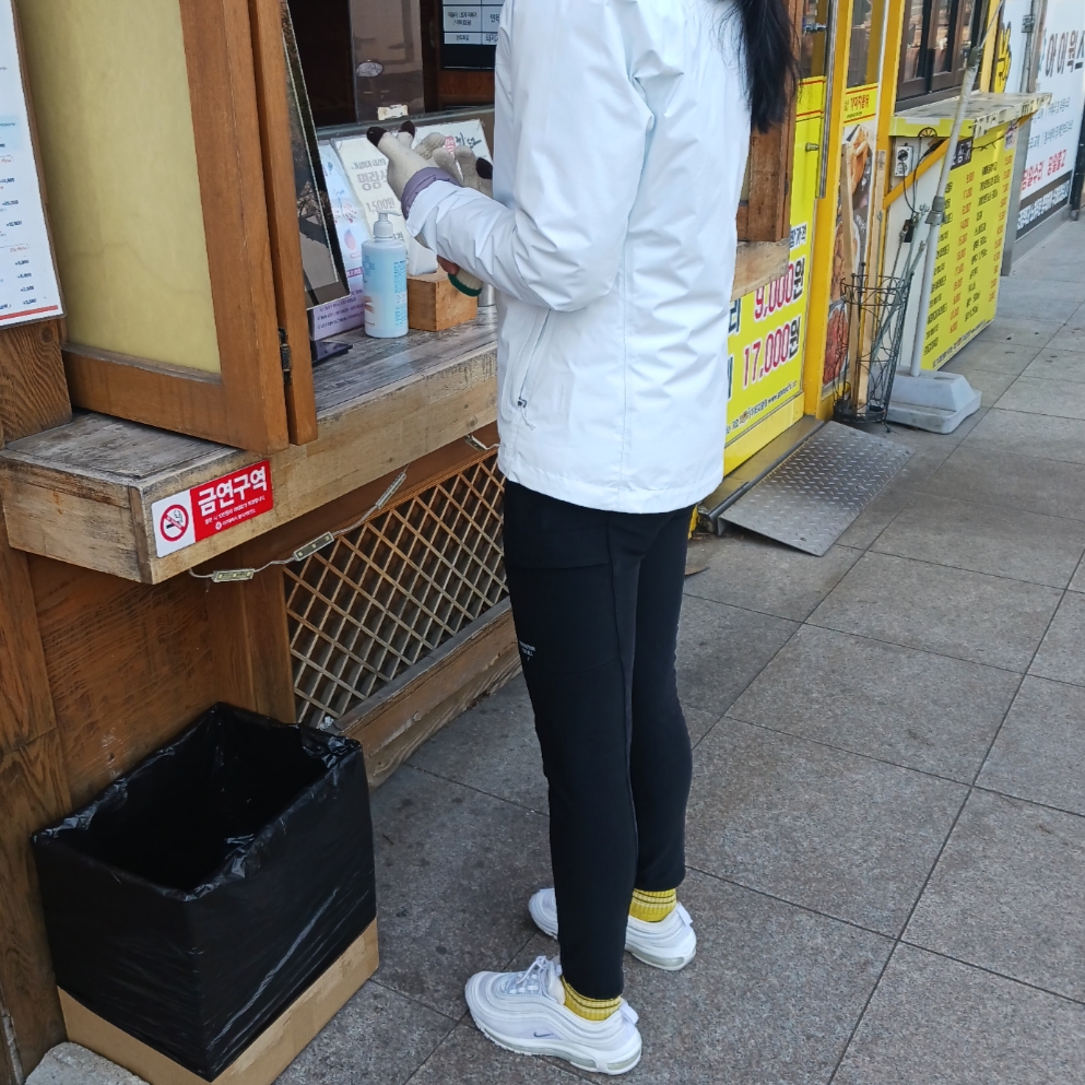 (W) Nike Air Max 97 Next Nature White 착용 스타일