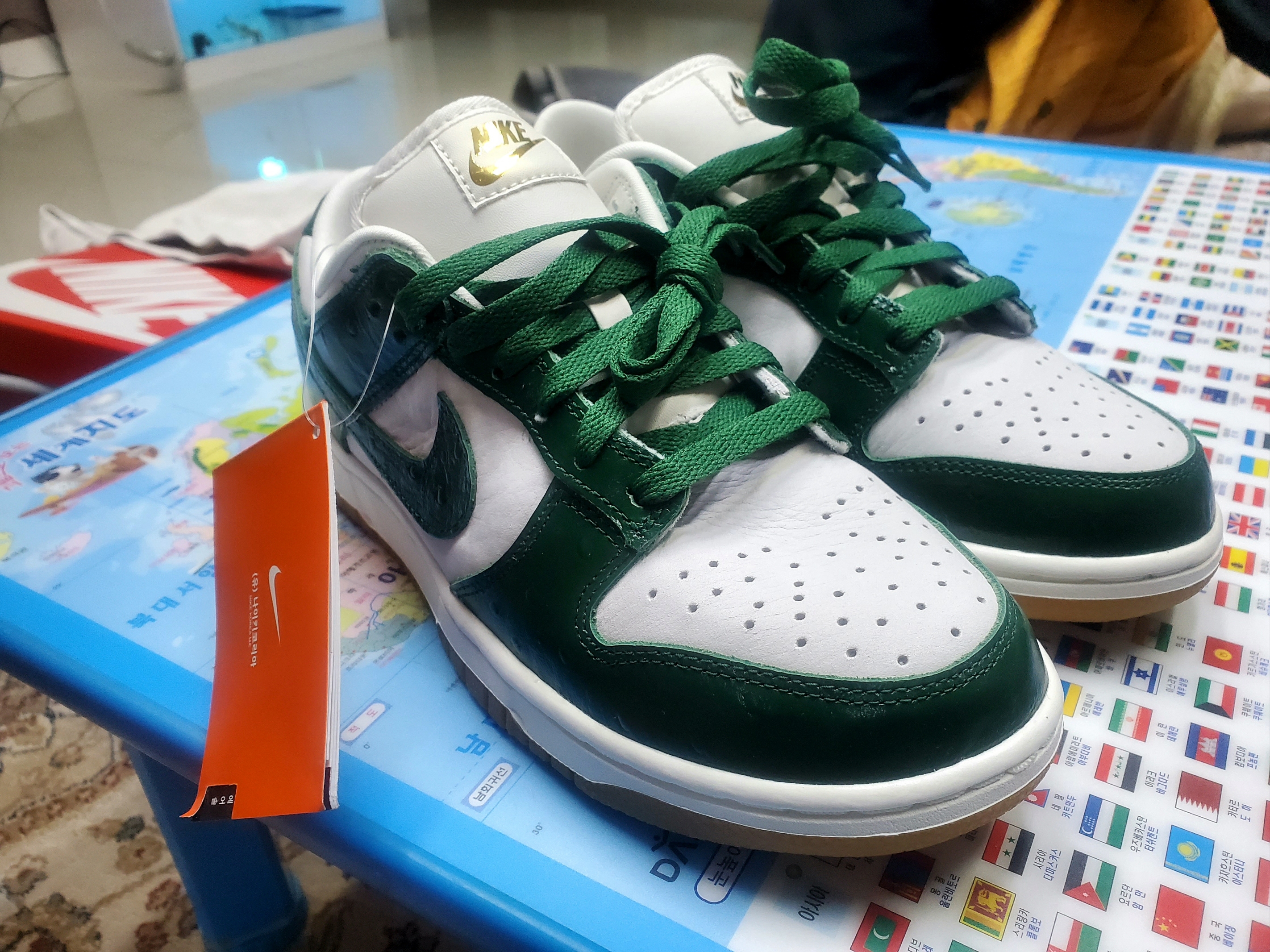 (W) Nike Dunk Low Gorge Green 착용 스타일