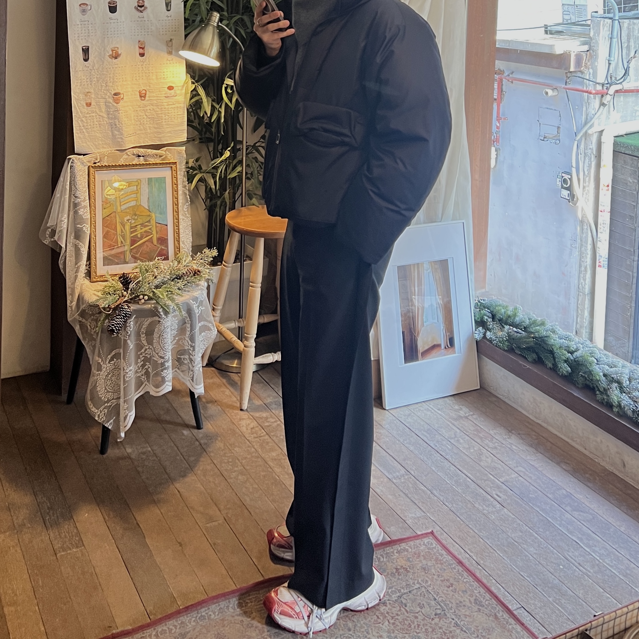 Balenciaga 3XL Sneakers White Red 착용 스타일
