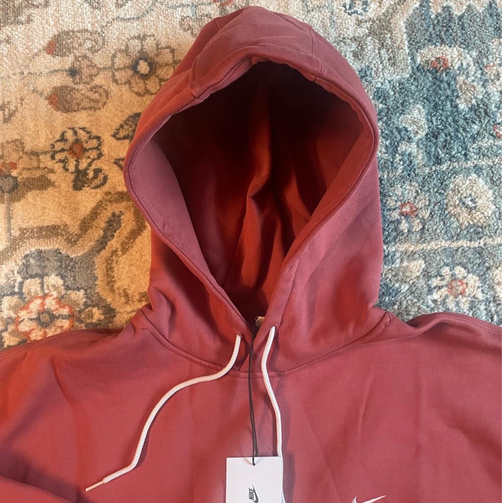 Nike NRG Solo Swoosh Fleece Hoodie Canyon Rust - Asia 착용 스타일 - 1