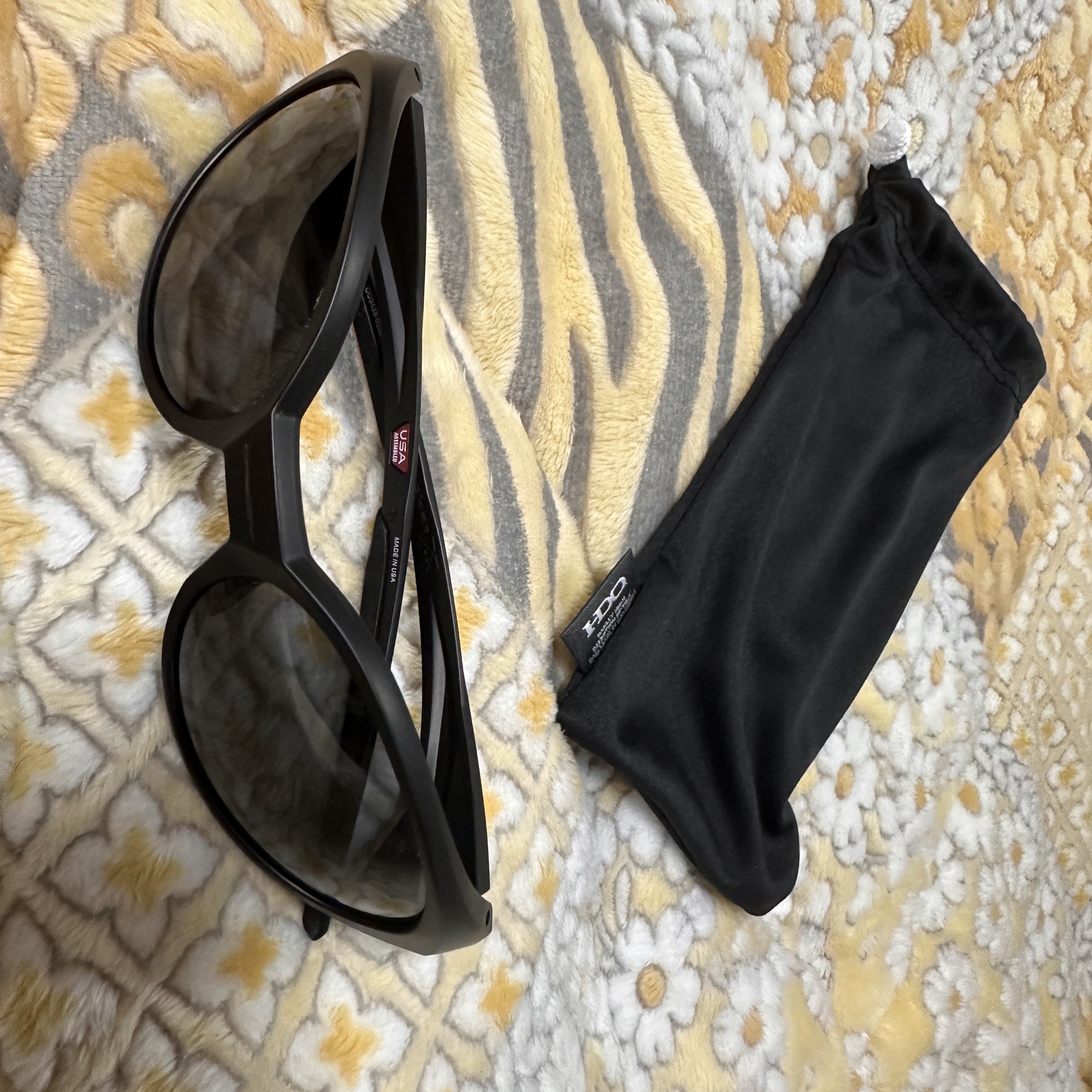 Oakley Eye Jacket Redux Matte Black Frame Prizm Grey Lenses High Bridge Fit 착용 스타일 - 1