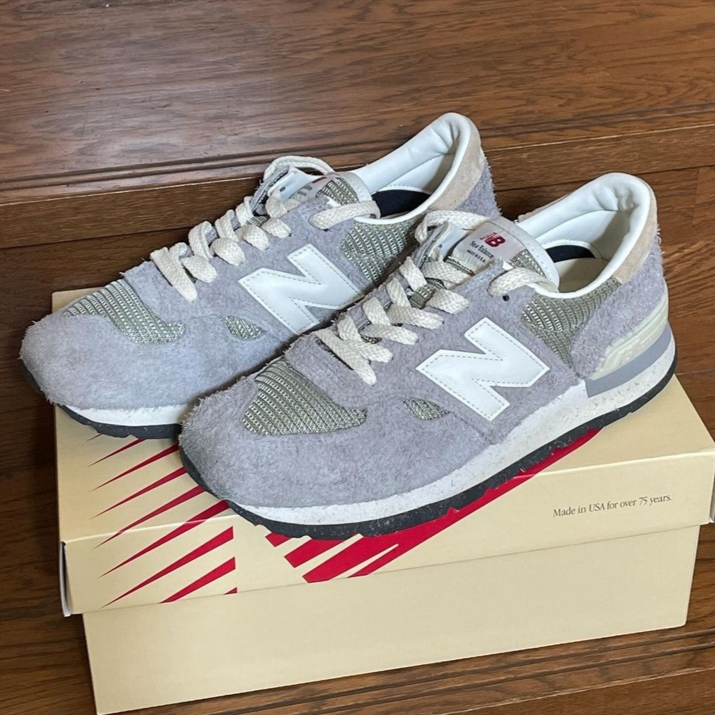 New Balance 990v1 Made in USA Marblehead Incense 착용 스타일