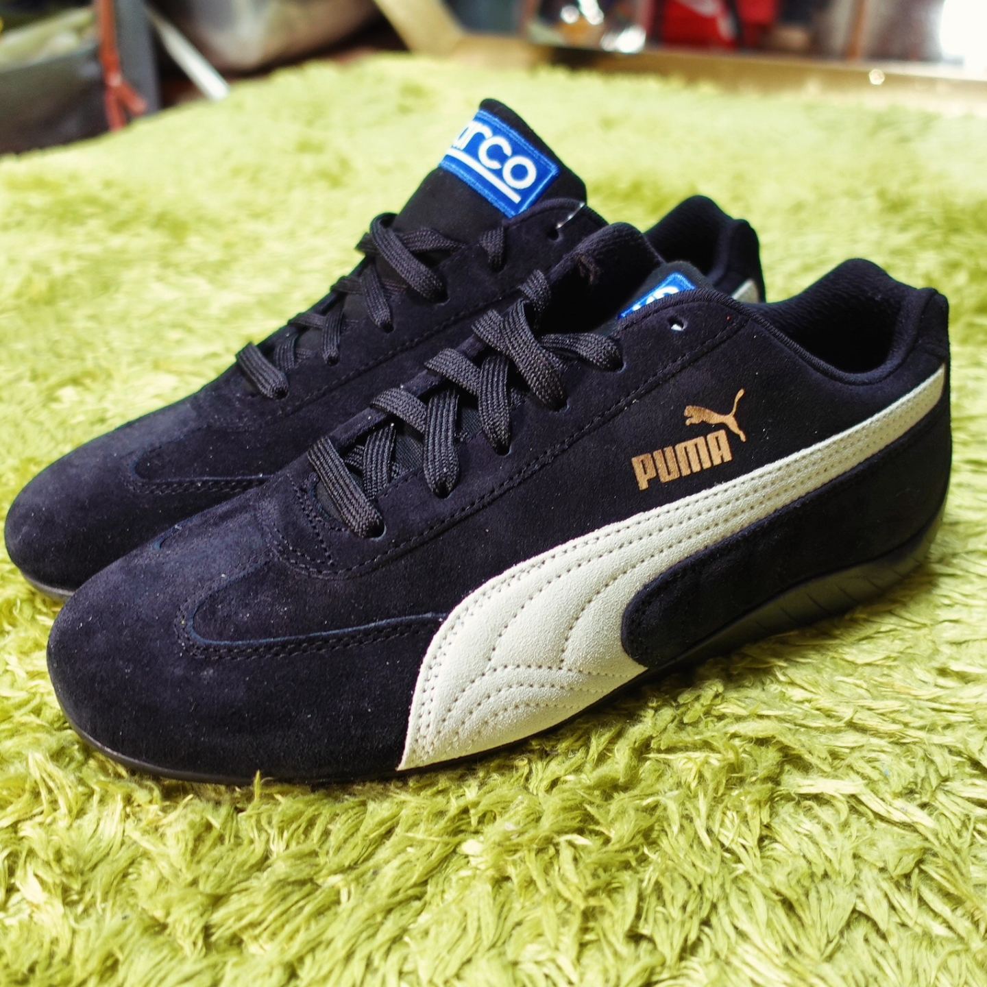 Puma Speedcat OG Sparco Black White, Puma Speedcat LS Black White 착용 스타일 - 4