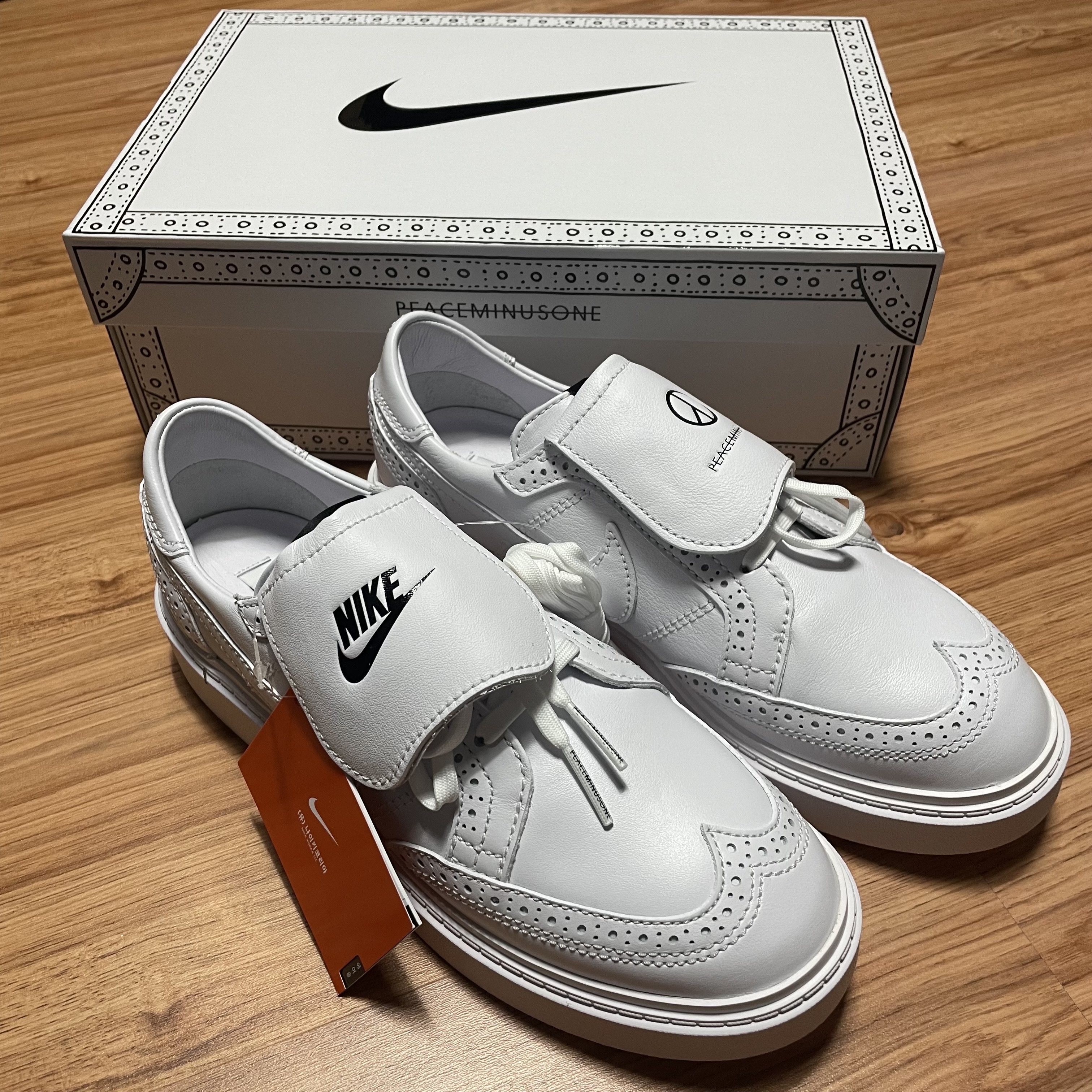 Nike x Peaceminusone Kwondo1 White 착용 스타일
