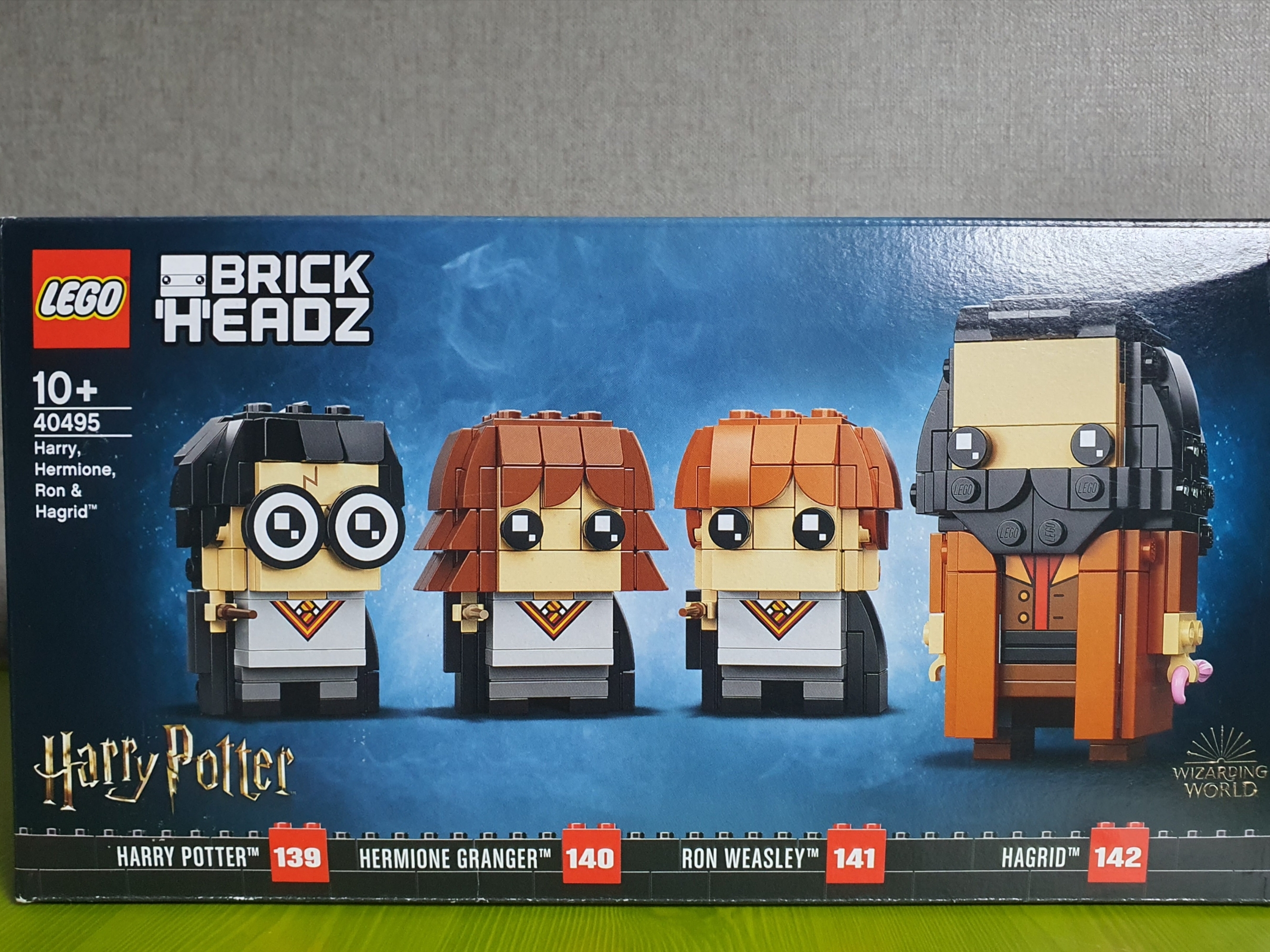 Lego Brickheadz Harry, Hermione, Ron & Hagrid 착용 스타일