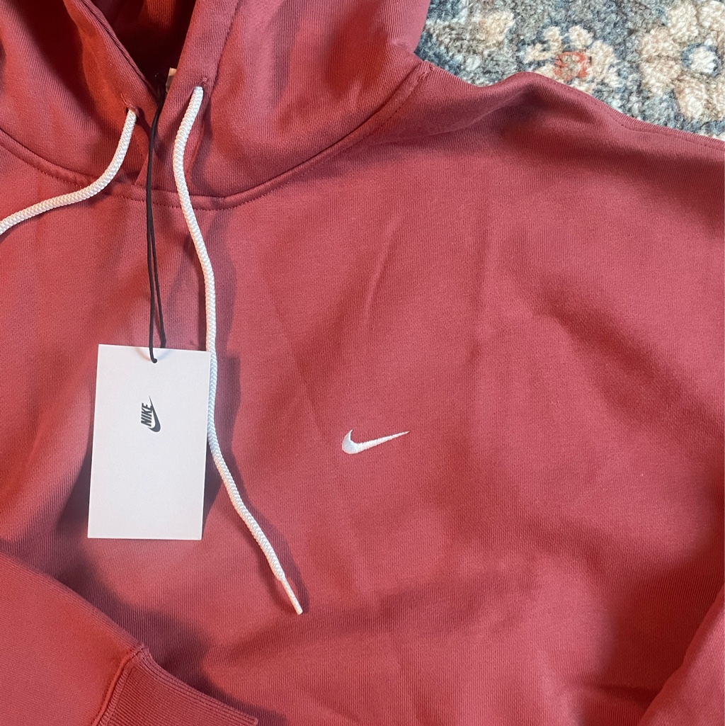 Nike NRG Solo Swoosh Fleece Hoodie Canyon Rust - Asia 착용 스타일 - 3