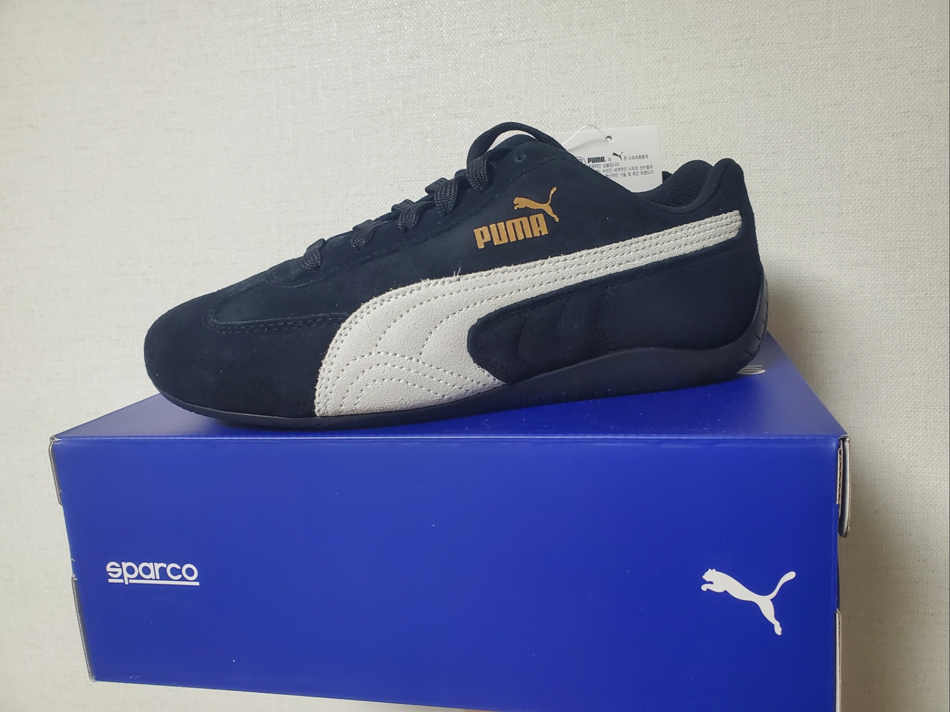Puma Speedcat OG Sparco Black White 착용 스타일