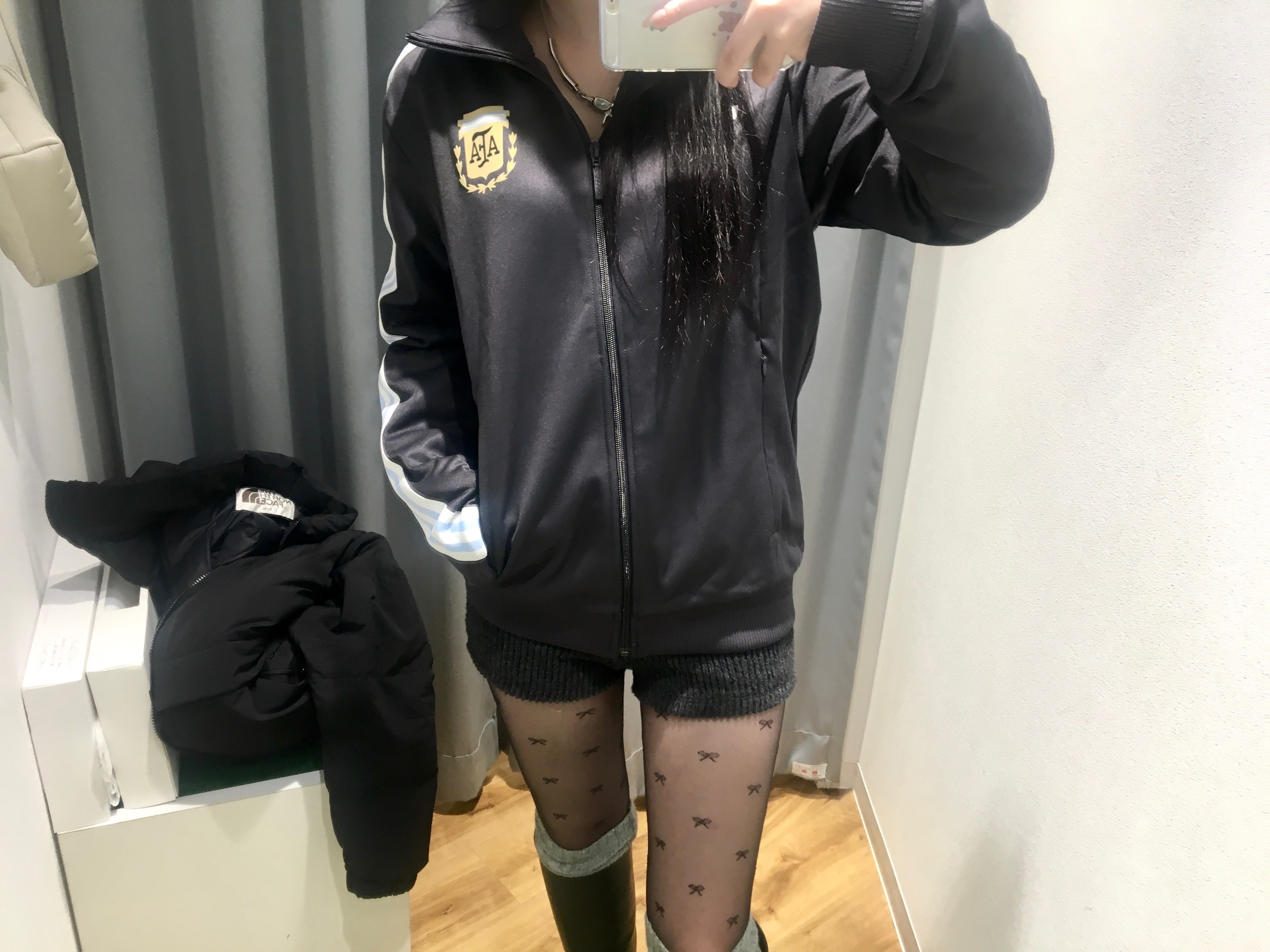 Adidas Argentina Beckenbauer Track Top Utility Black - US Sizing, Adidas Argentina Beckenbauer Track Top Utility Black - KR Sizing 착용 스타일