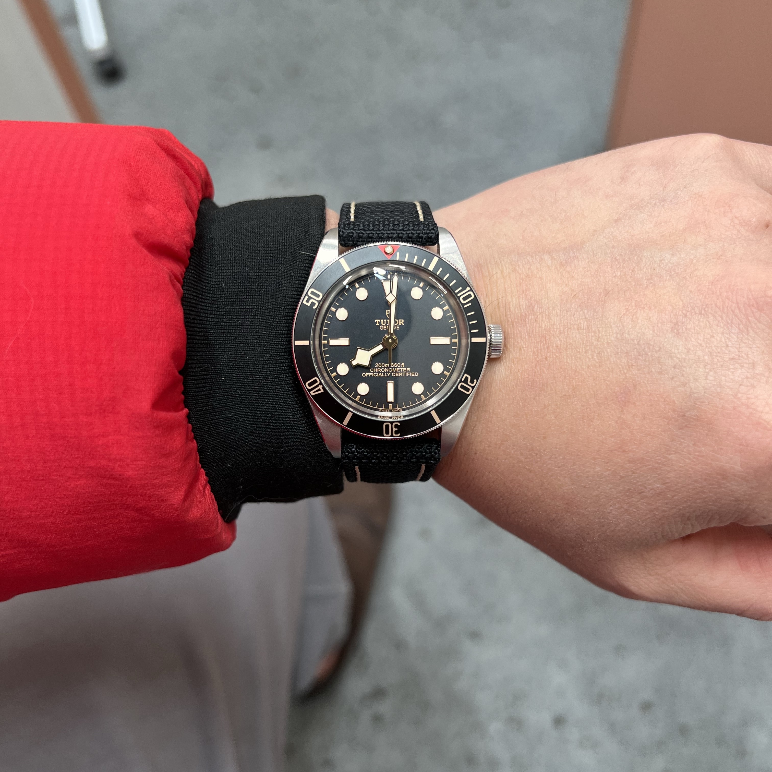Tudor Black Bay 58 MT5402 Steel Bracelet Black, Rolex Explorer 36mm 124270 Black Oyster 착용 스타일 - 1