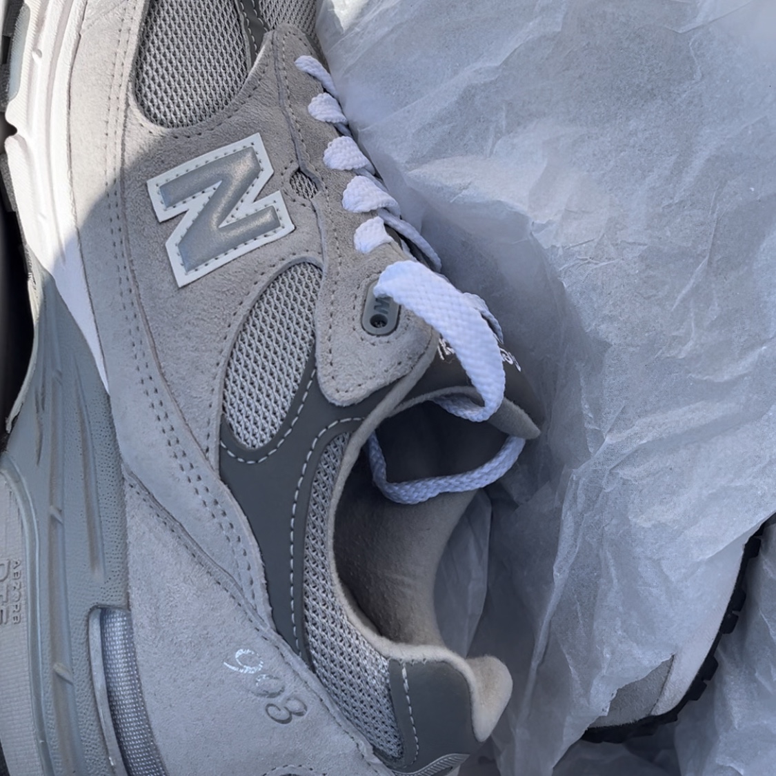 New Balance 993 Made in USA Grey - D Standard 착용 스타일