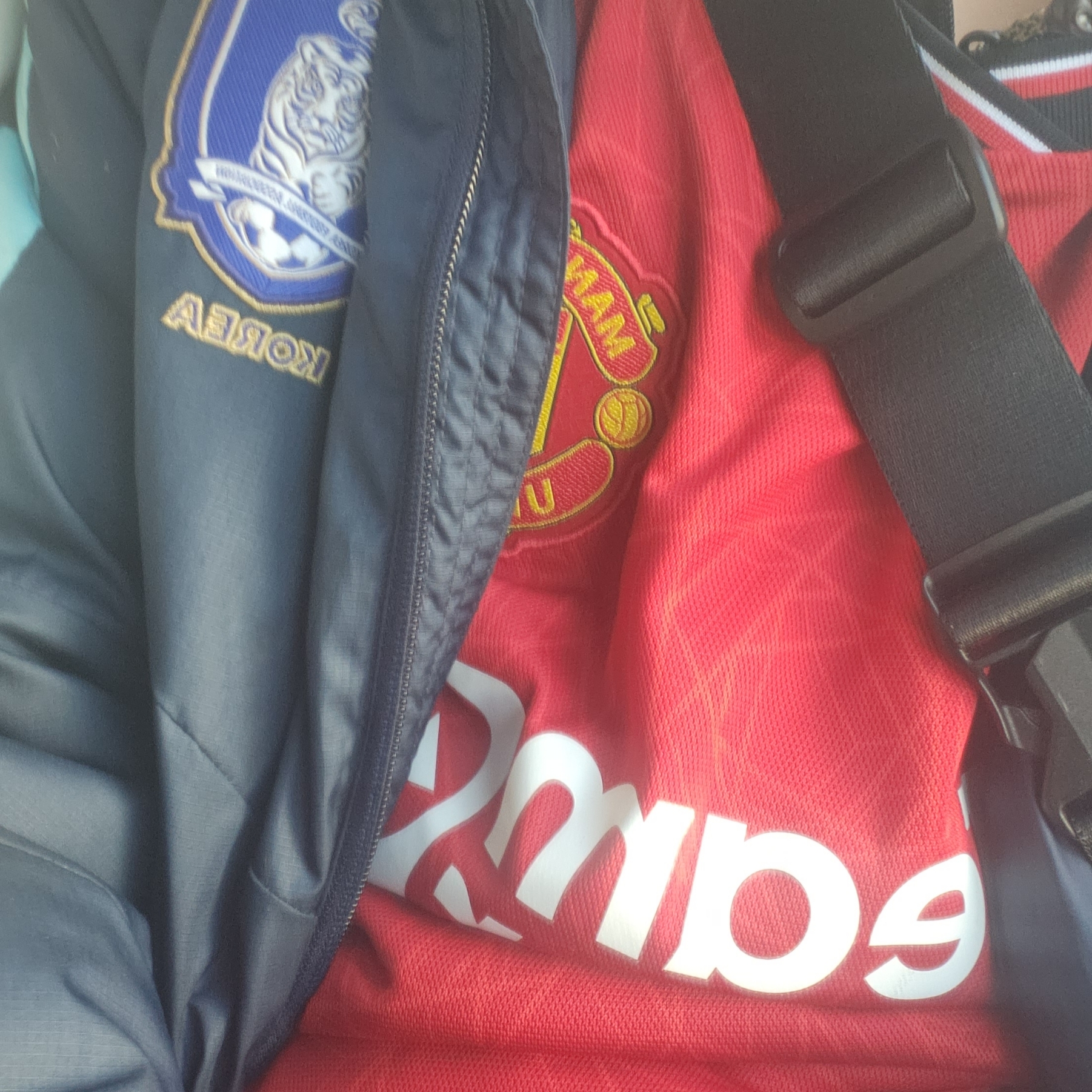 Adidas Manchester United 2023/24 Home Jersey Team Collegiate Red - KR Sizing (Non Marking Ver.) 착용 스타일