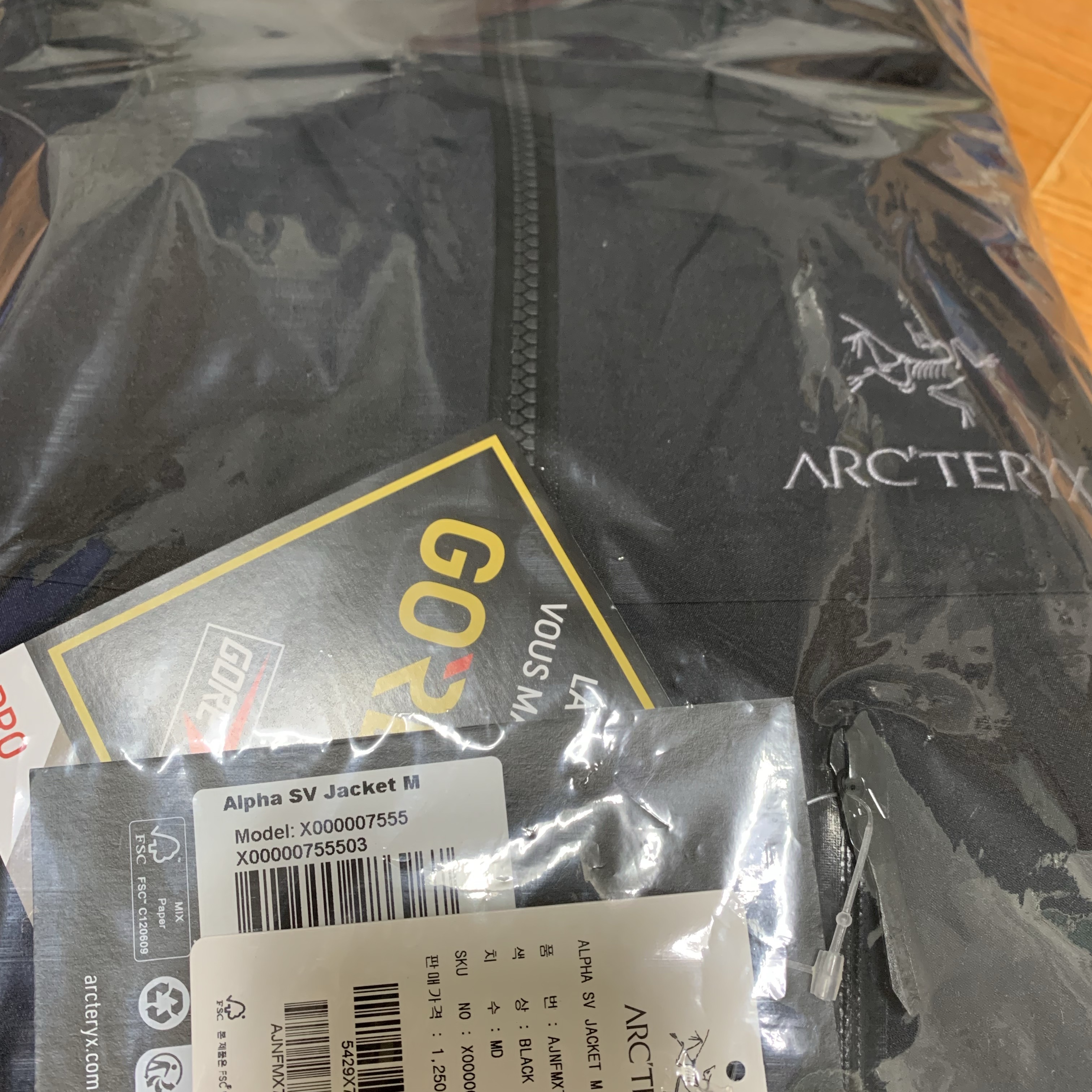 Arc'teryx Alpha SV Jacket Black 착용 스타일
