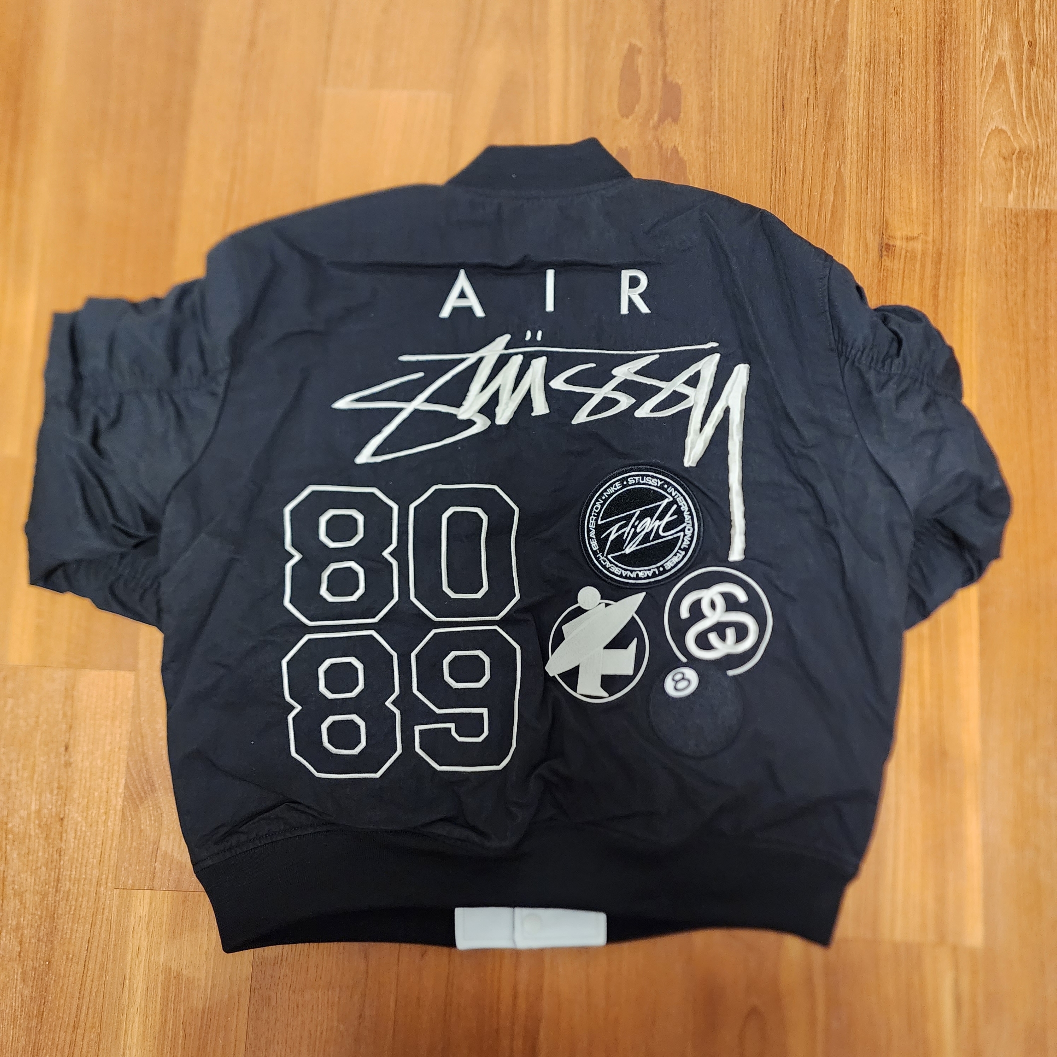 Nike x Stussy Reversible Jacket Black (FJ9153-010) 착용 스타일 - 2