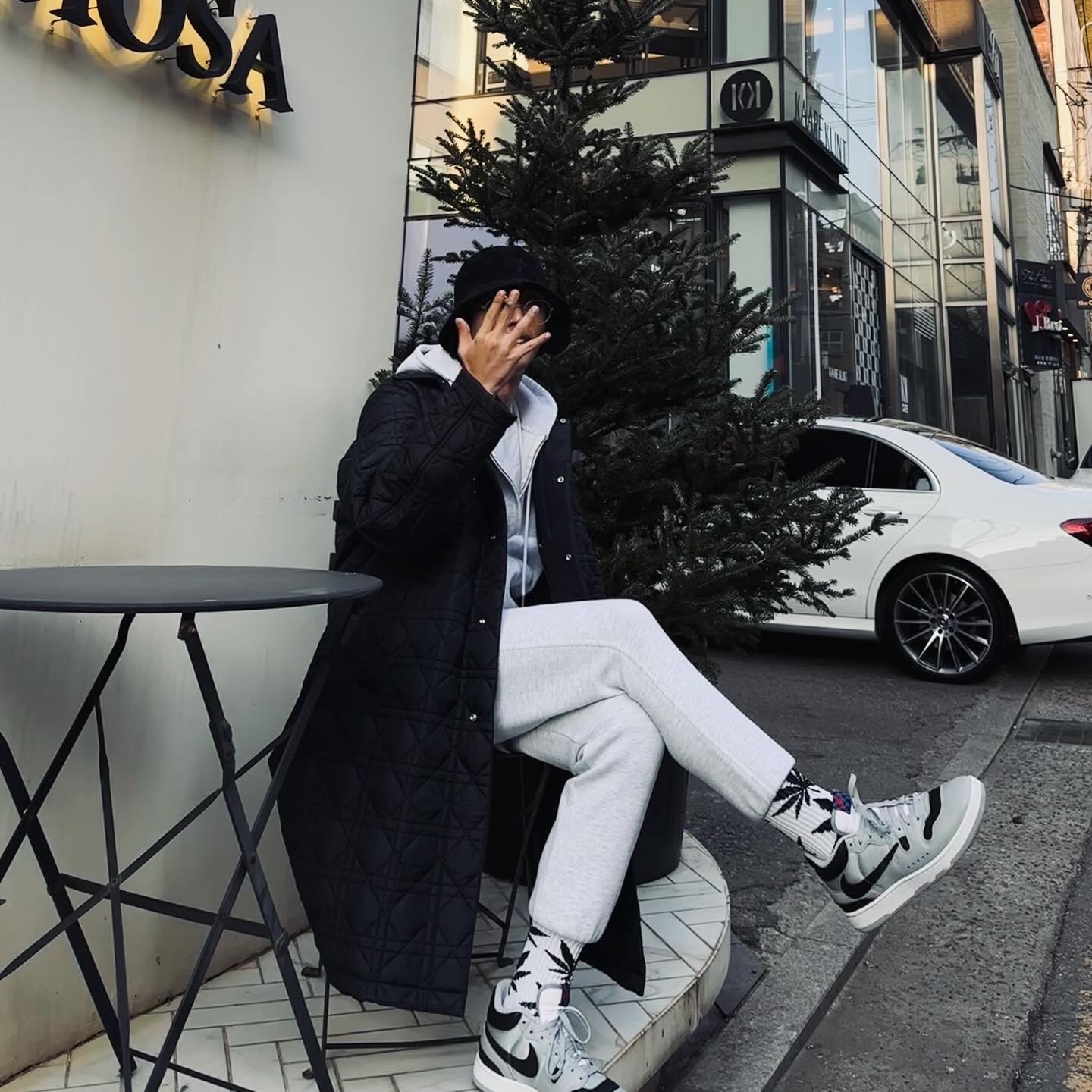 Nike x Travis Scott Mac Attack SP Light Smoke Grey 착용 스타일 - 1