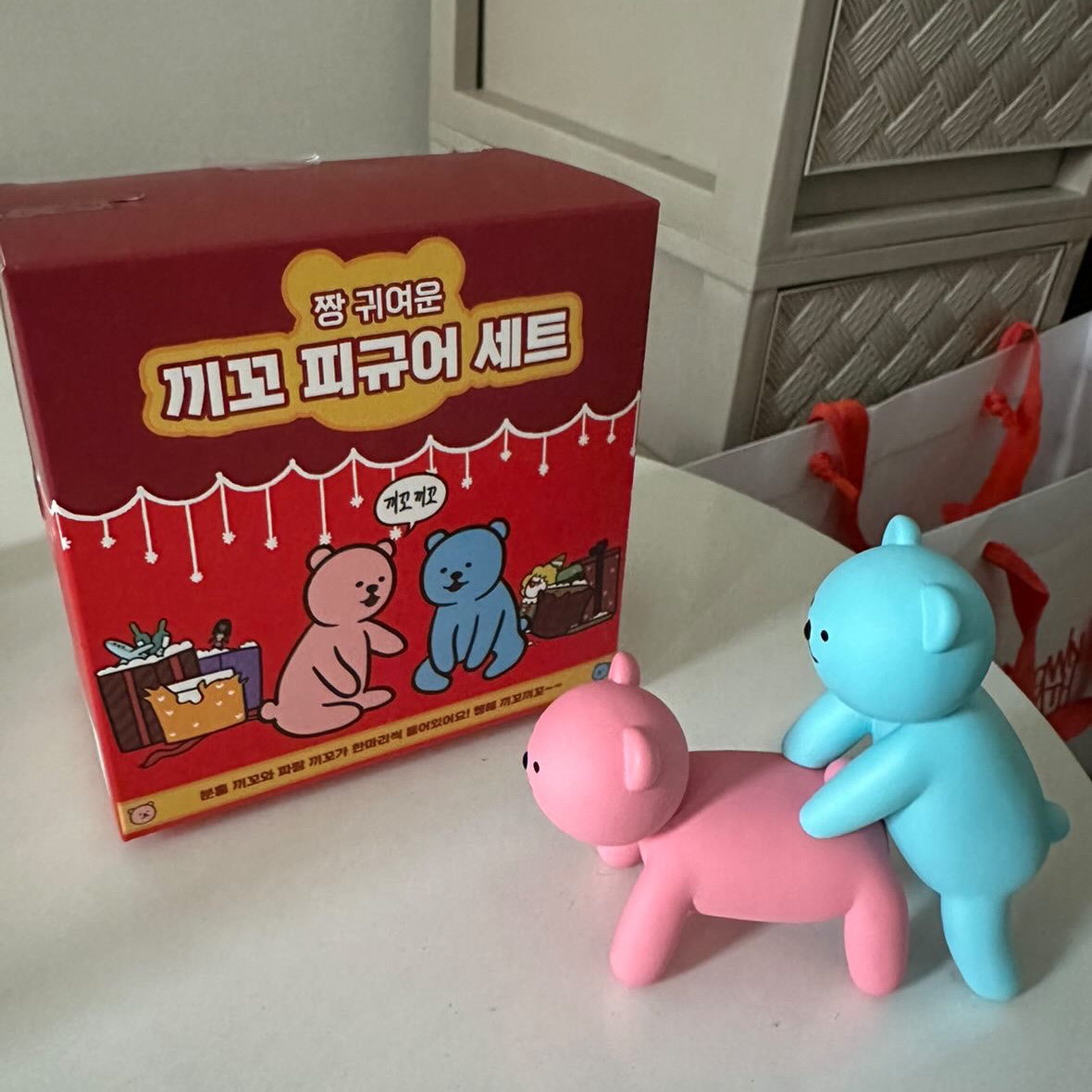빵빵이 귀여운 끼꼬 피규어 세트 착용 스타일