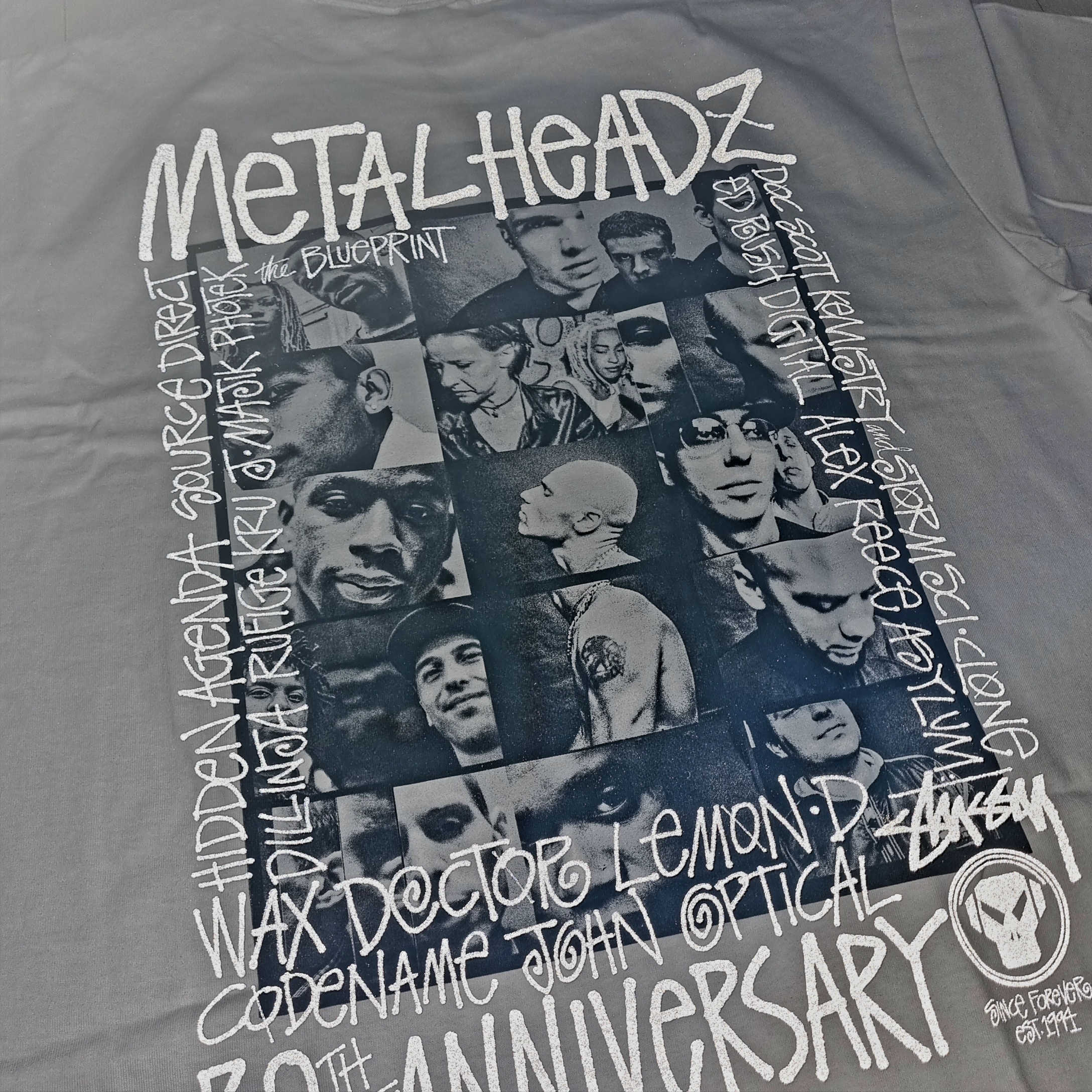 Stussy x Goldie Metalheadz 30 T-Shirt White 착용 스타일