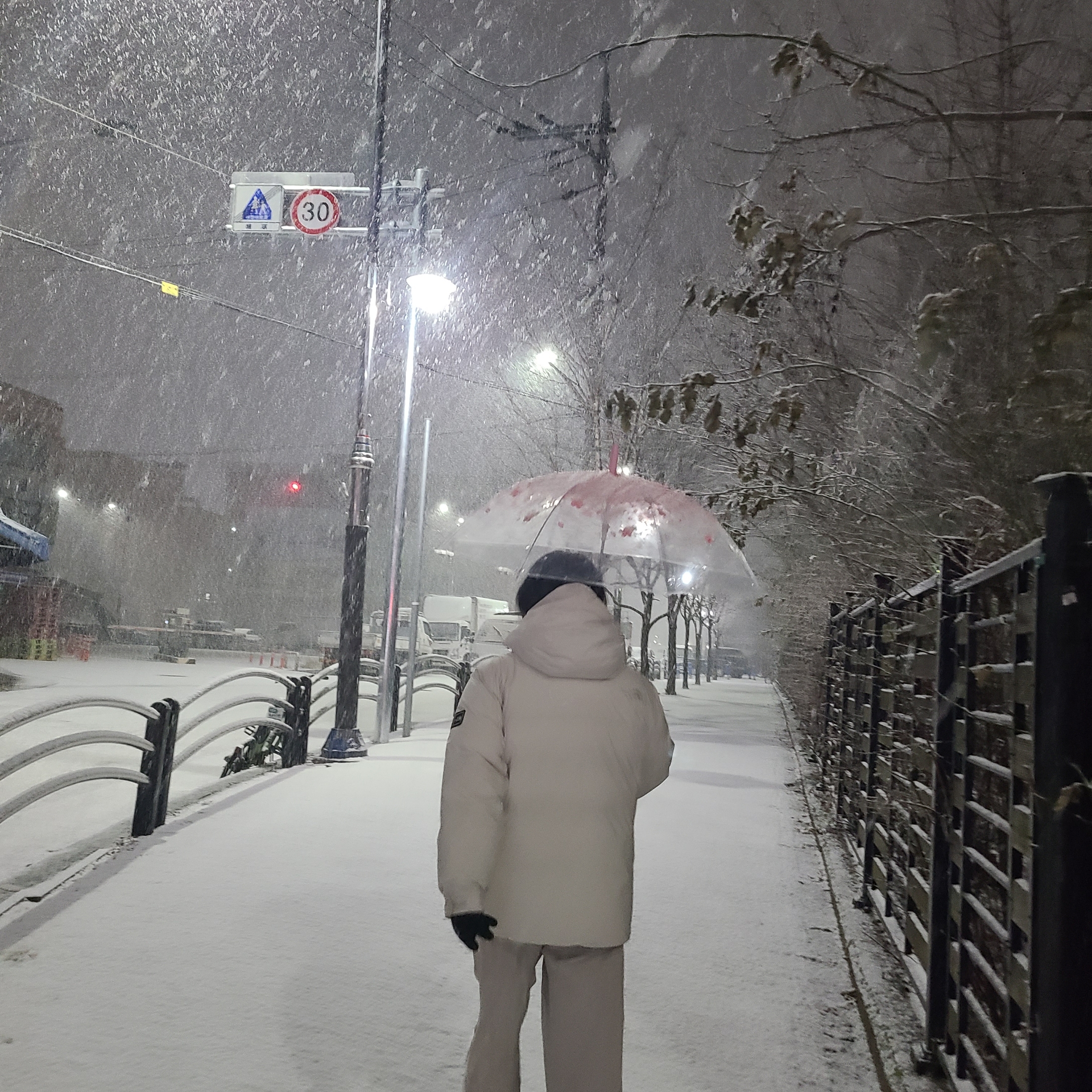 The North Face White Label Action Tech Down Jacket White Sand 착용 스타일 - 1