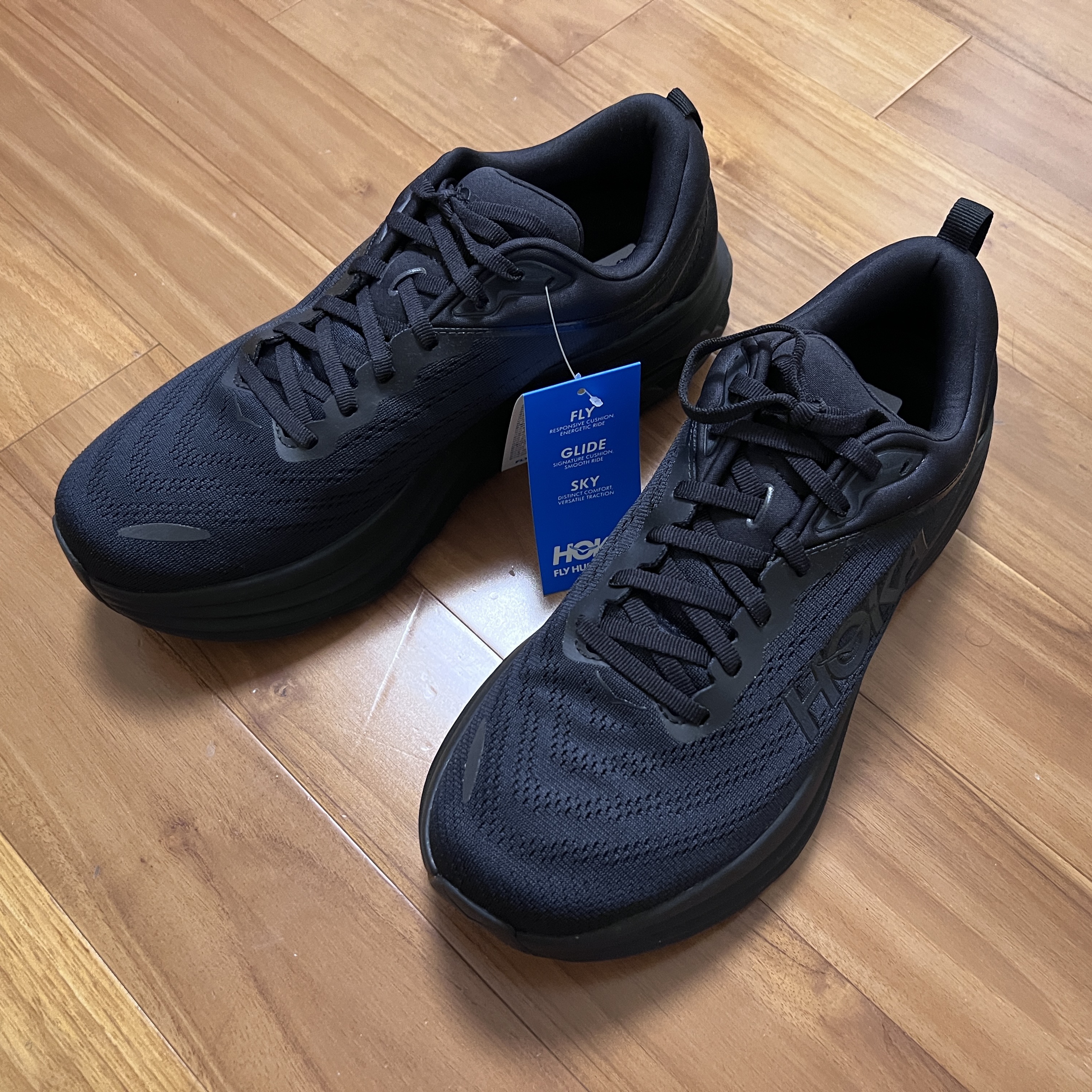Hoka Bondi 8 Black - Wide 착용 스타일