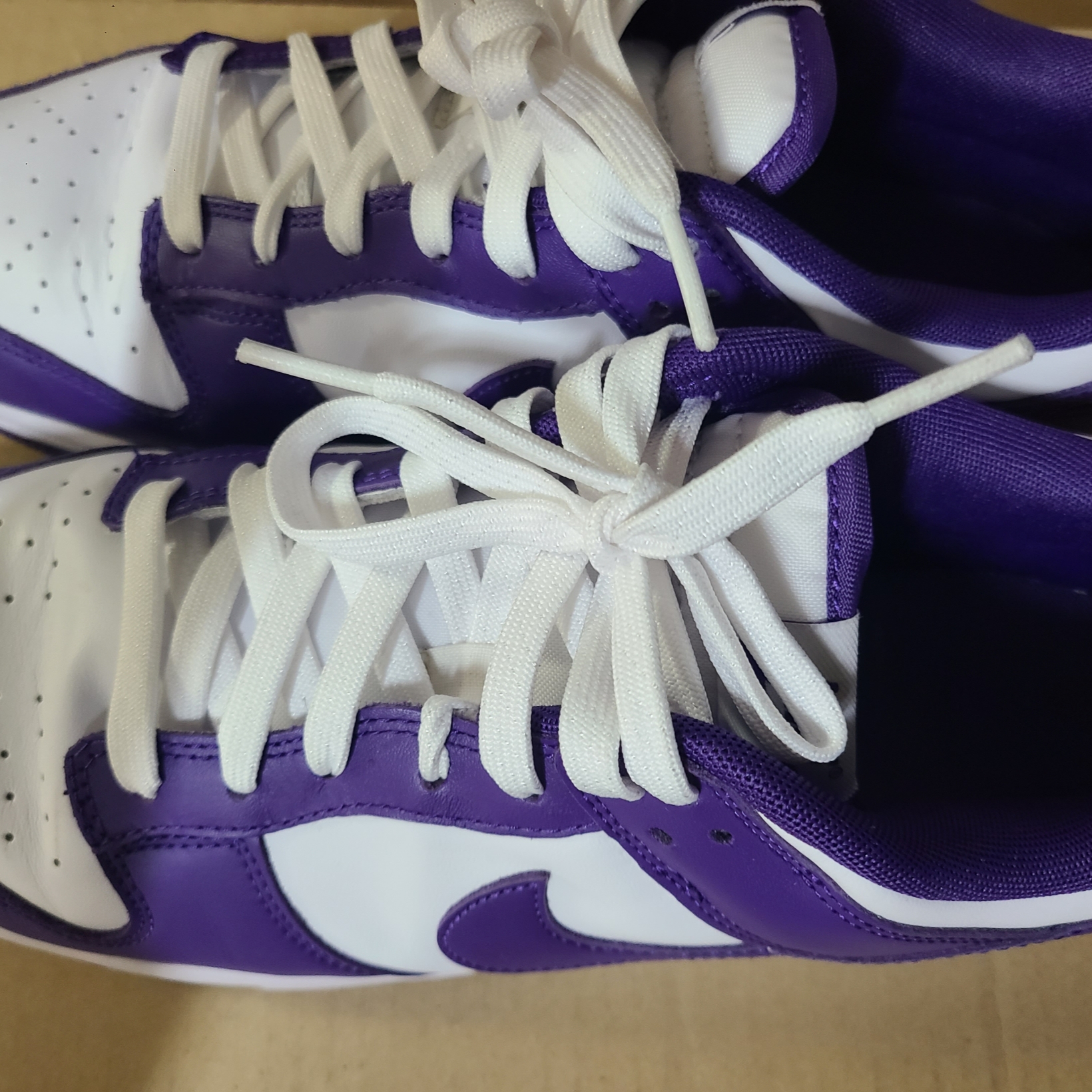 Nike Dunk Low Retro Championship Court Purple 착용 스타일