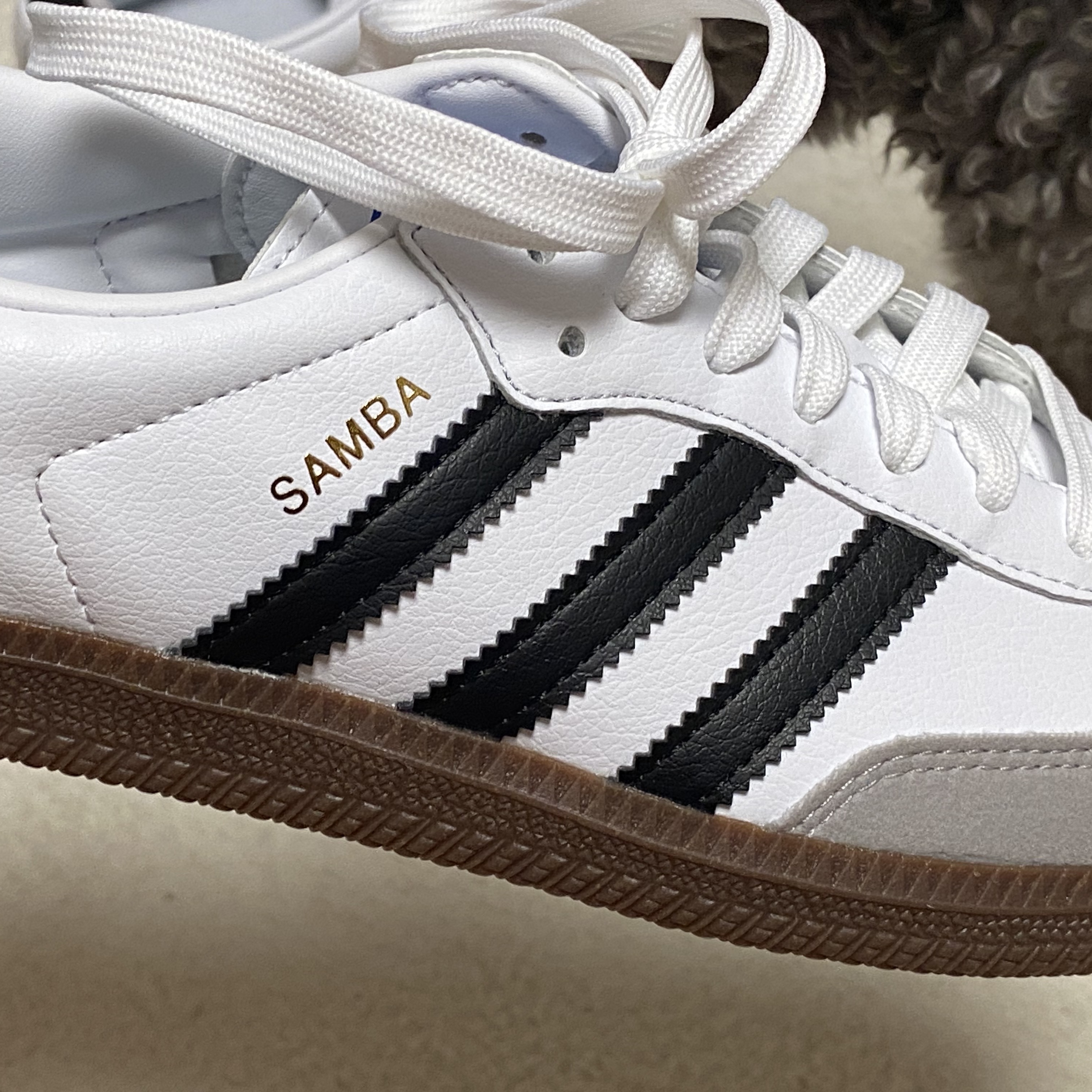 Adidas Samba Vegan White Black 착용 스타일 - 4