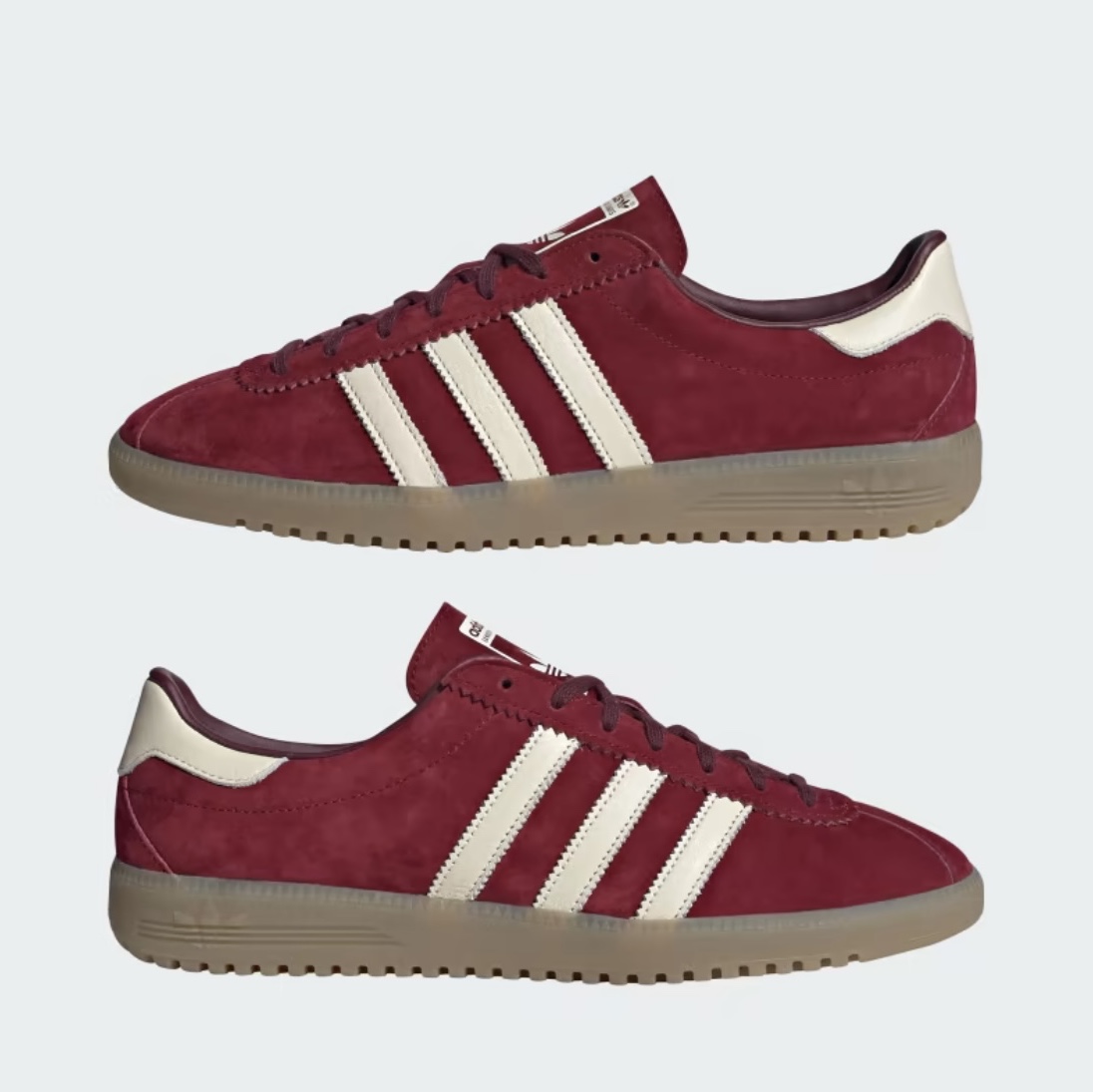 Adidas Bermuda College Burgundy 착용 스타일 - 8