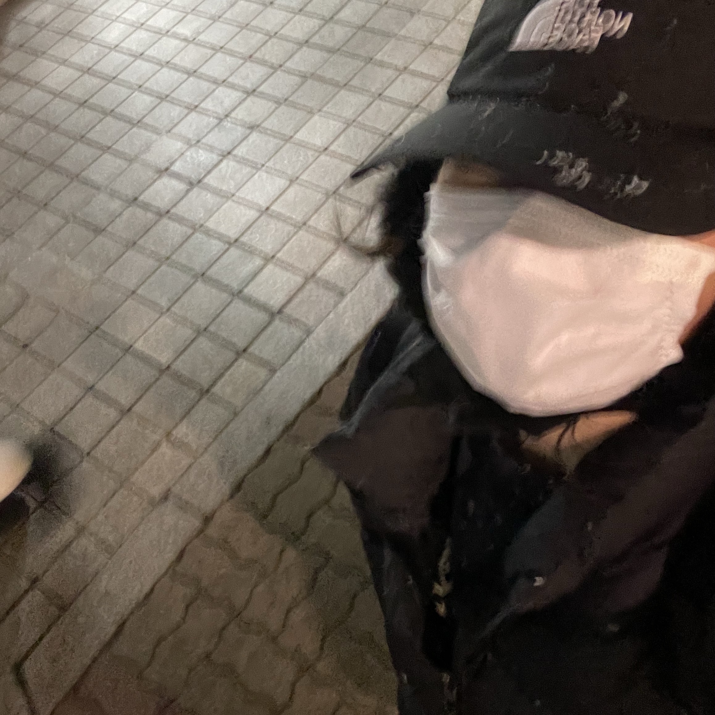 The North Face Drivent Earmuff Cap Black, The North Face 1996 Eco Nuptse Jacket Black 착용 스타일 - 1