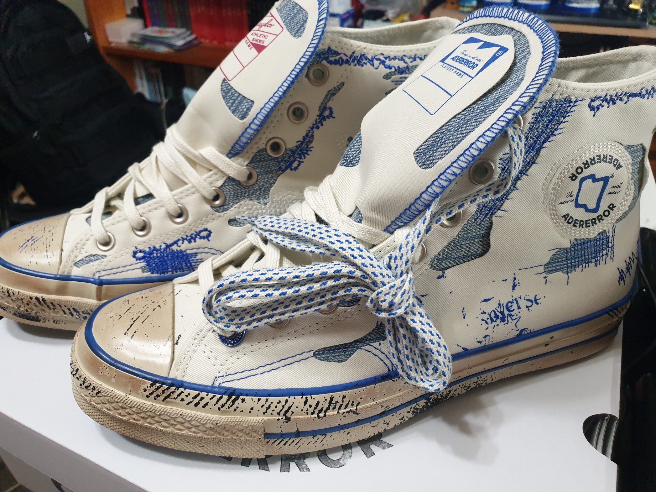 Converse x Ader Error Chuck 70 High White 착용 스타일