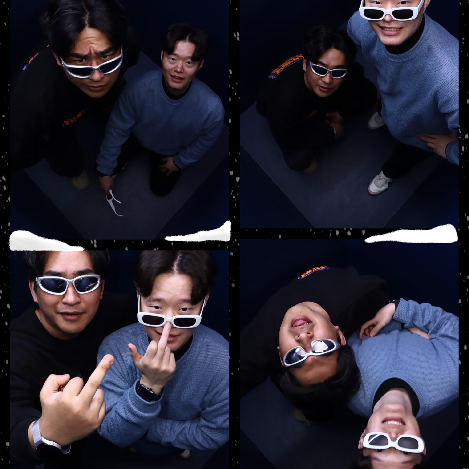 Balenciaga Swift Oval Sunglasses Silver 착용 스타일