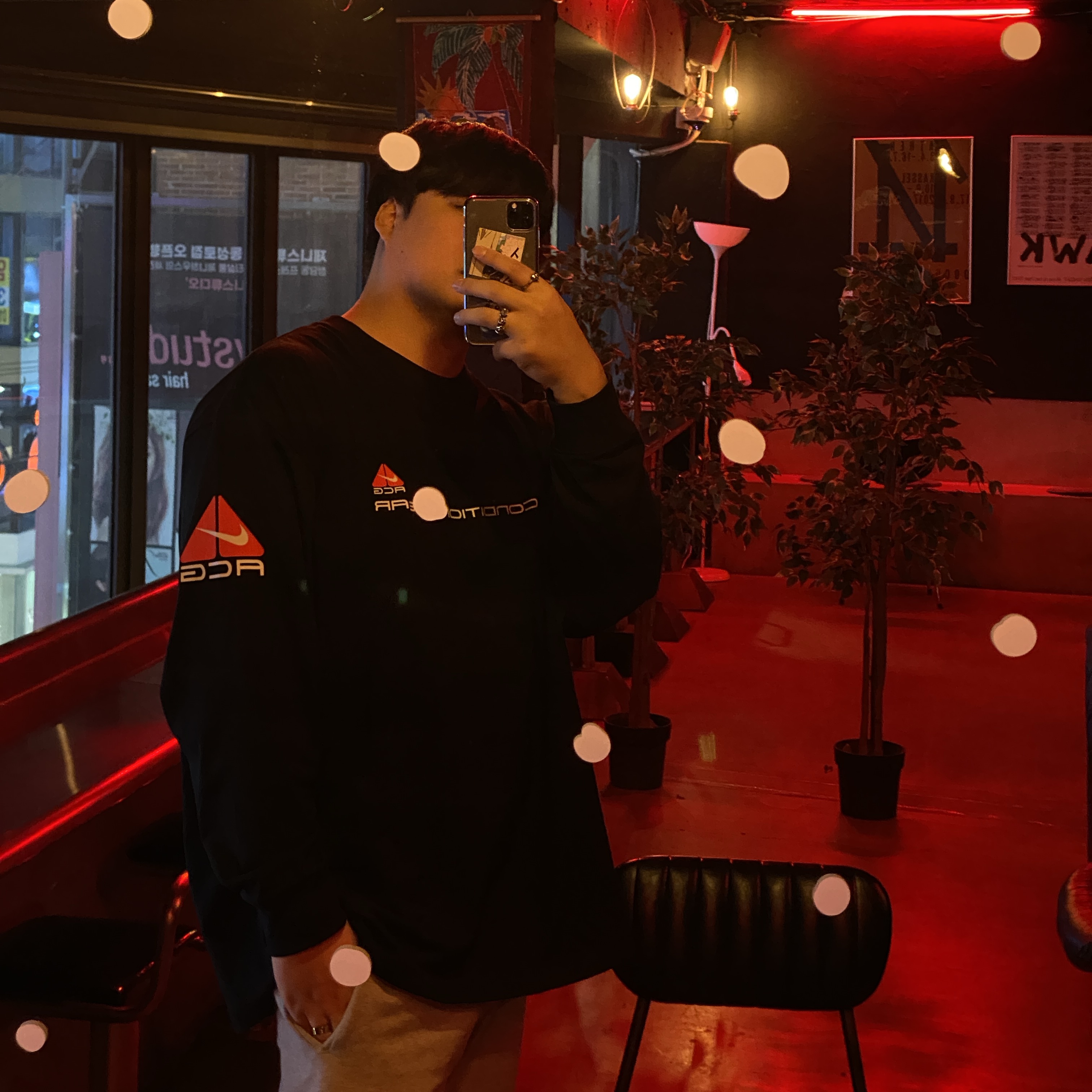 Nike NRG ACG SSNL Lungs Long Sleeve T-Shirt Black - US/EU 착용 스타일
