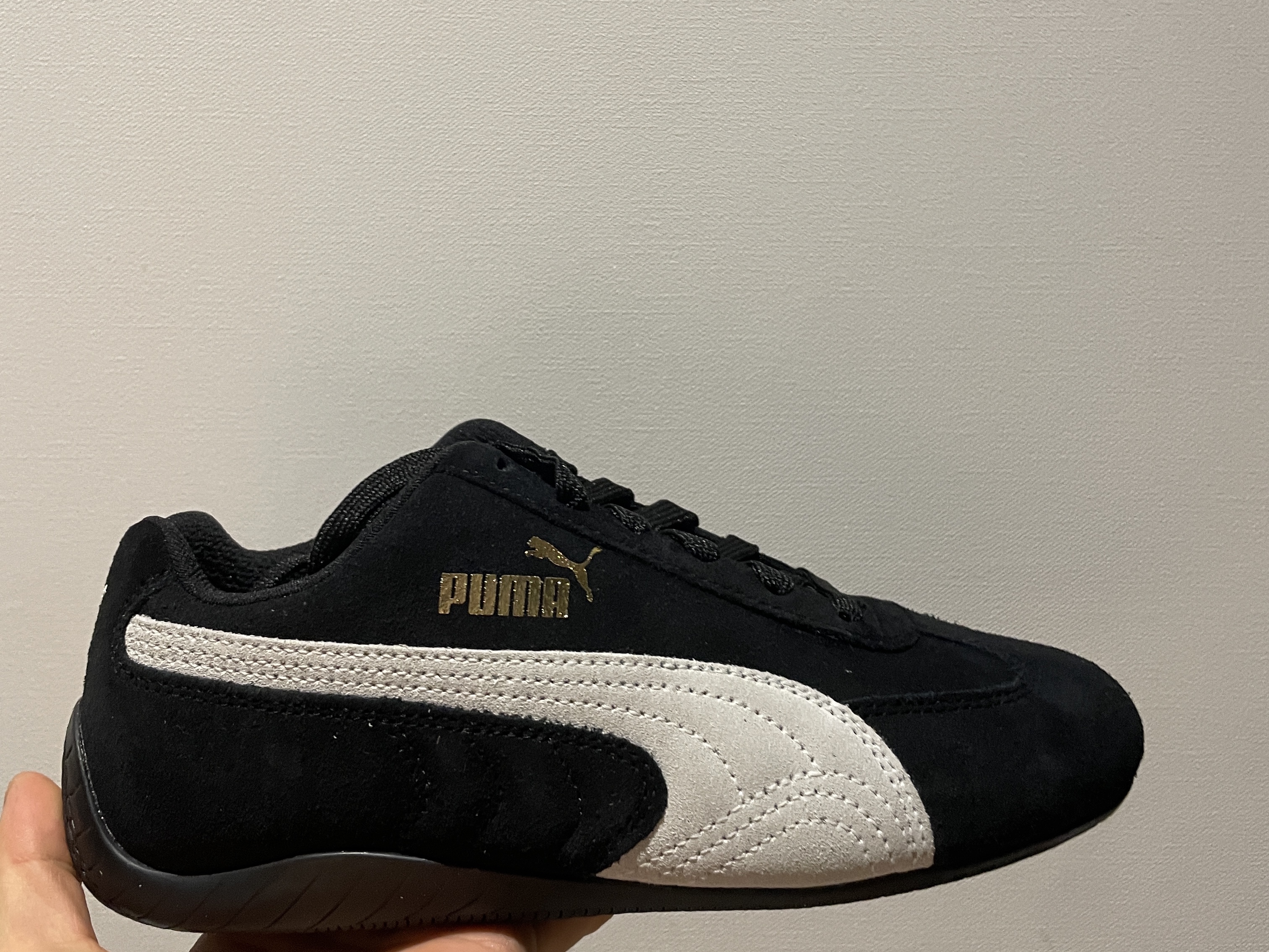 Puma Speedcat OG Sparco Black White 착용 스타일 - 3