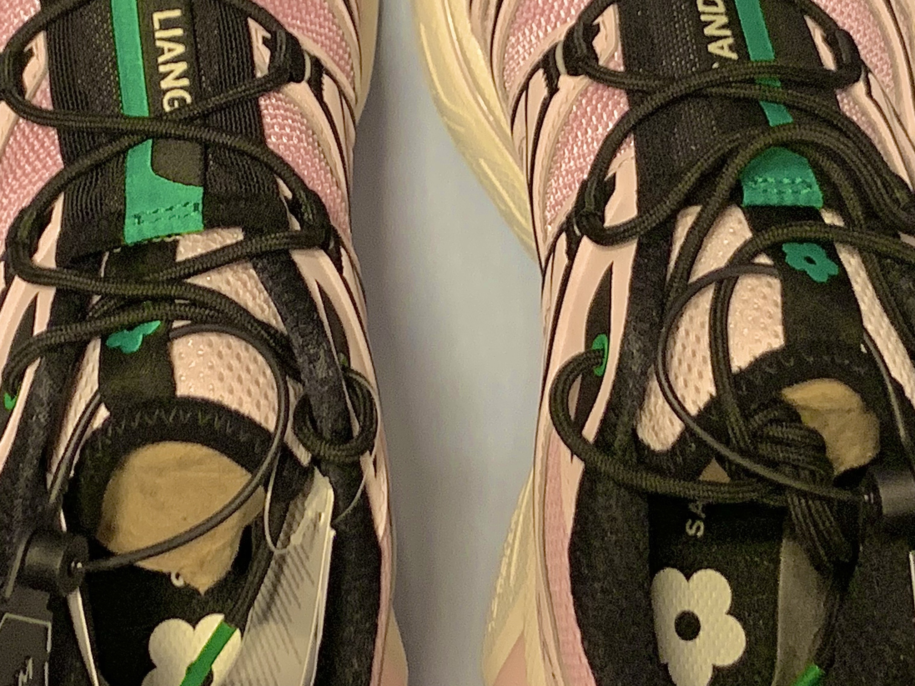 Salomon x Sandy Liang XT-6 Expanse Cradle Pink, Salomon x Sandy Liang RX Moc 3.0 Black White 착용 스타일 - 2