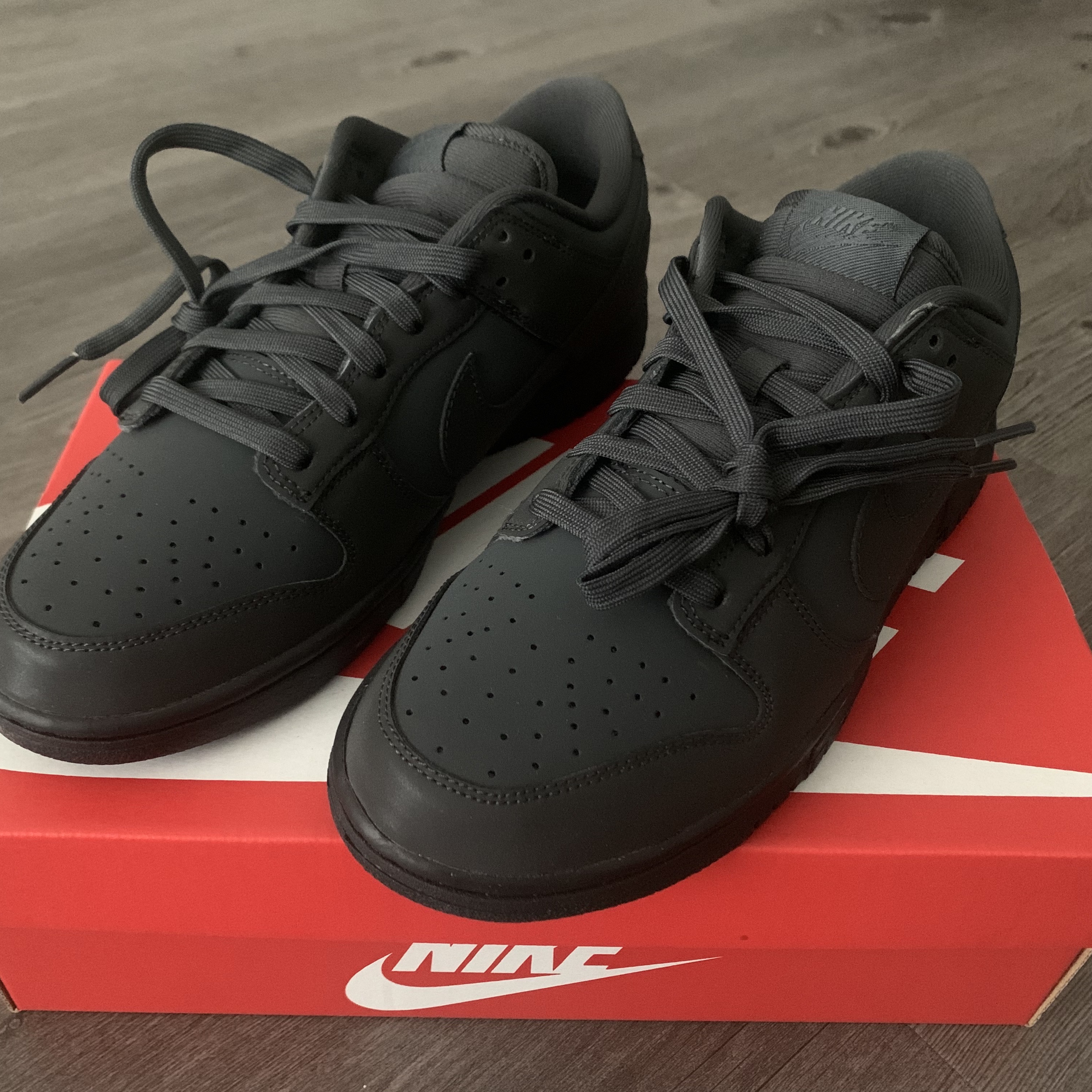 (W) Nike Dunk Low Anthracite Black 착용 스타일