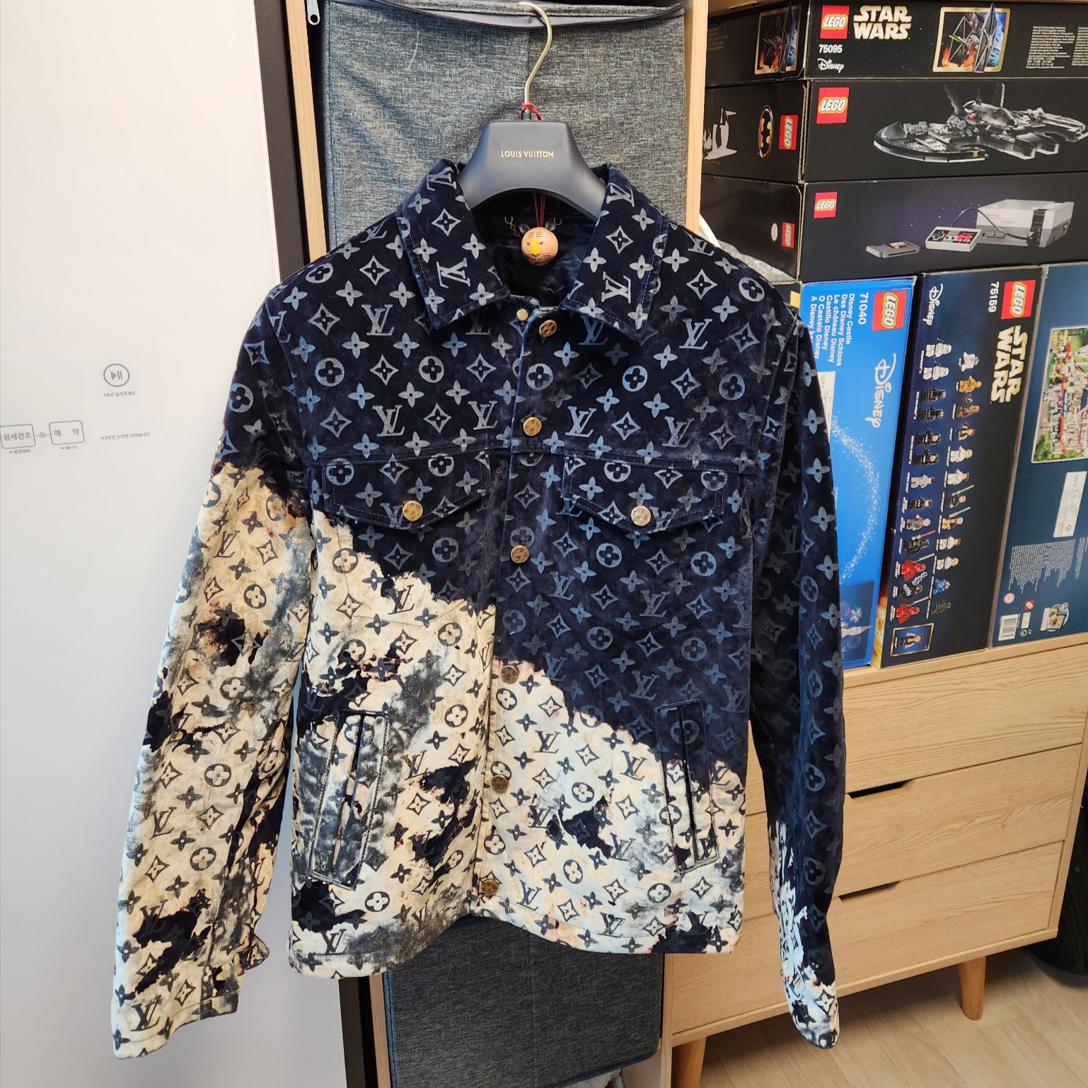 Louis Vuitton Monogram Denim Jacket Multicolor 착용 스타일