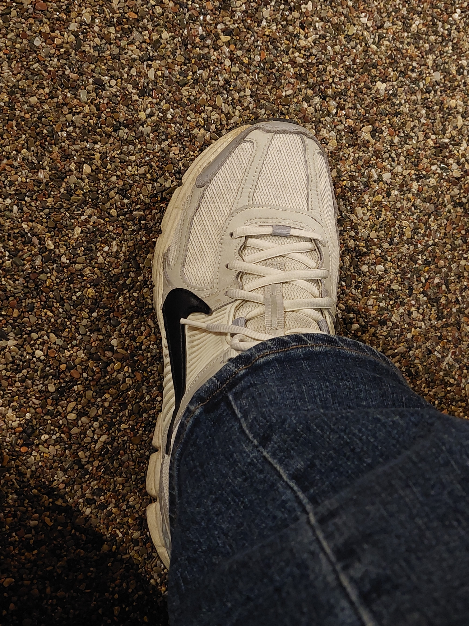 (W) Nike Zoom Vomero 5 Wolf Grey and Black 착용 스타일