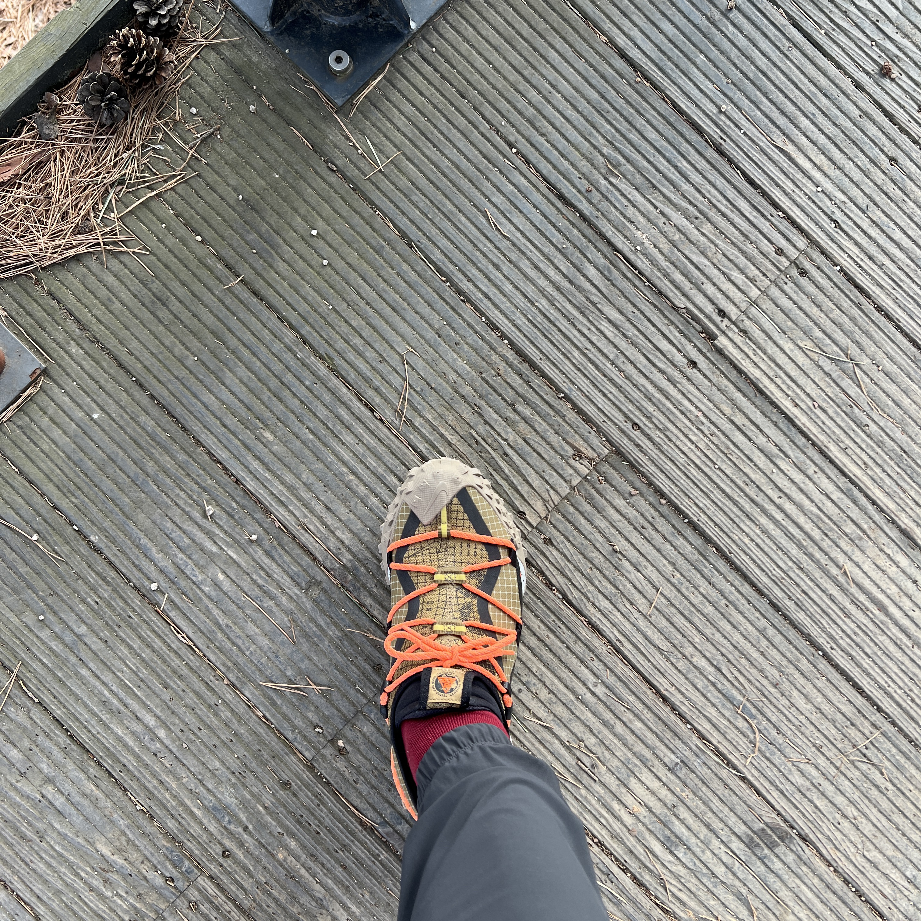 Nike ACG Mountain Fly Low Gore-Tex SE Hazel Rush 착용 스타일