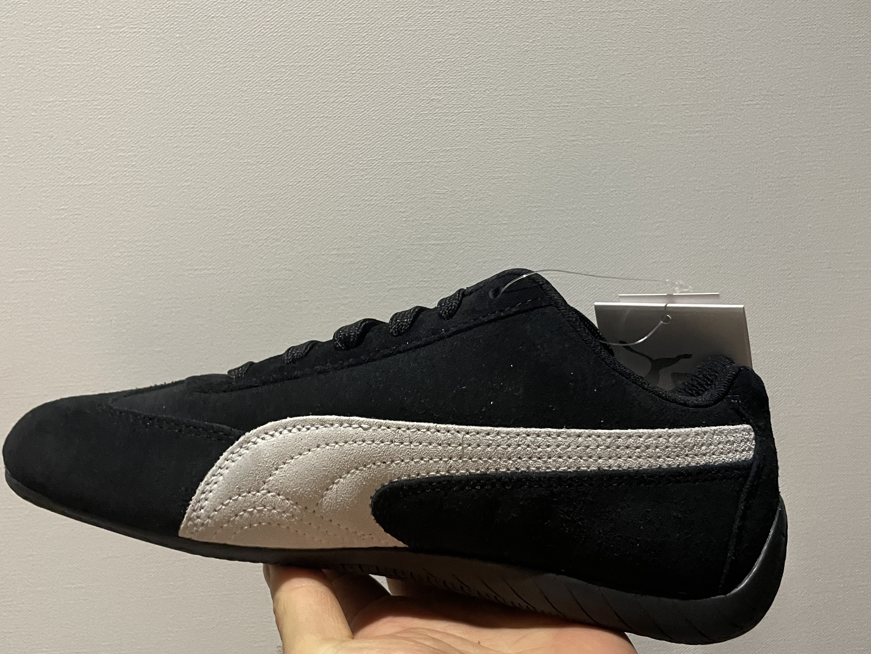 Puma Speedcat OG Sparco Black White 착용 스타일 - 1