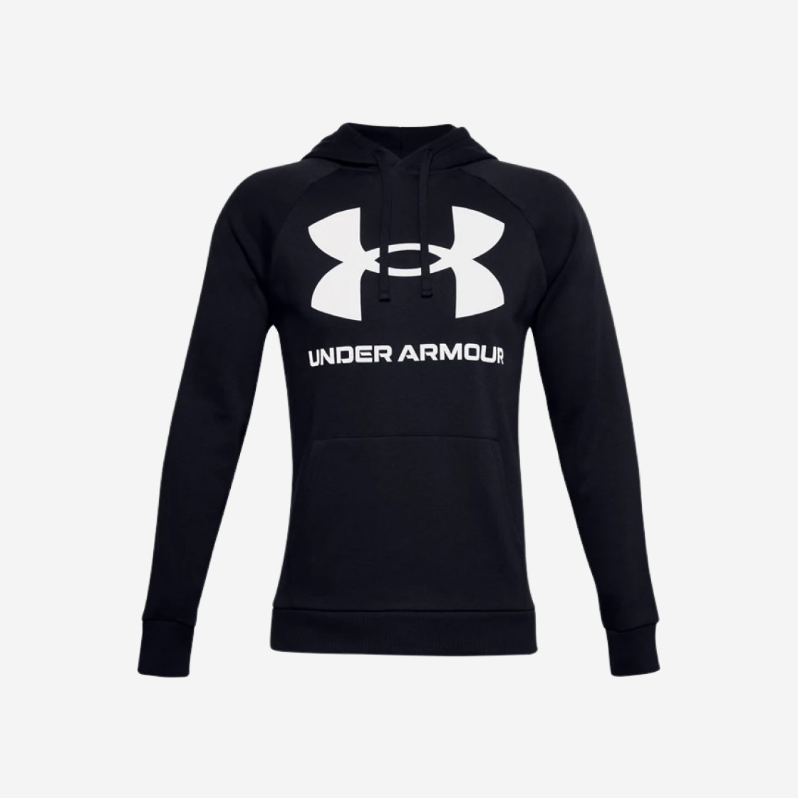 Under Armour River Fleece Big Logo Hoodie Mod Grey Light Heather Black 상세 이미지 1