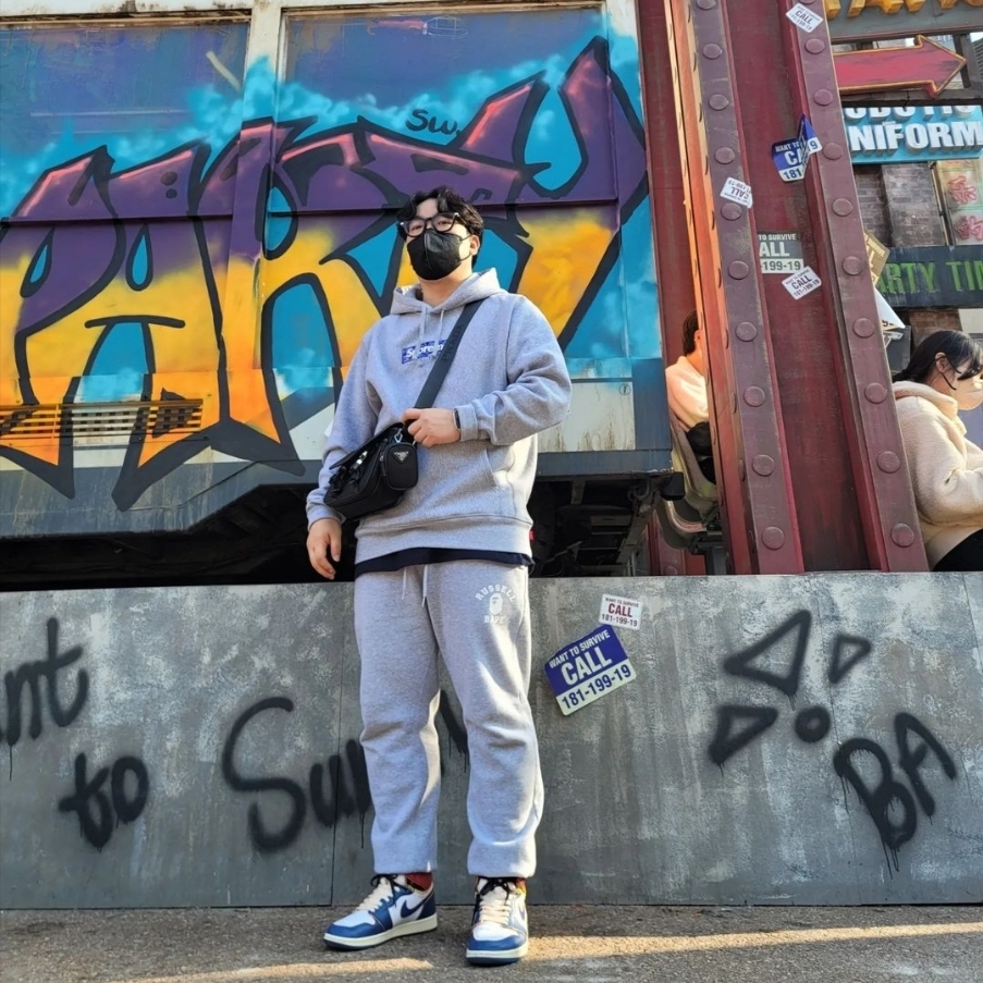 Supreme Bandana Box Logo Hooded Sweatshirt Heather Grey - 19FW, Jordan 1 x Union Retro High Blue Toe 착용 스타일