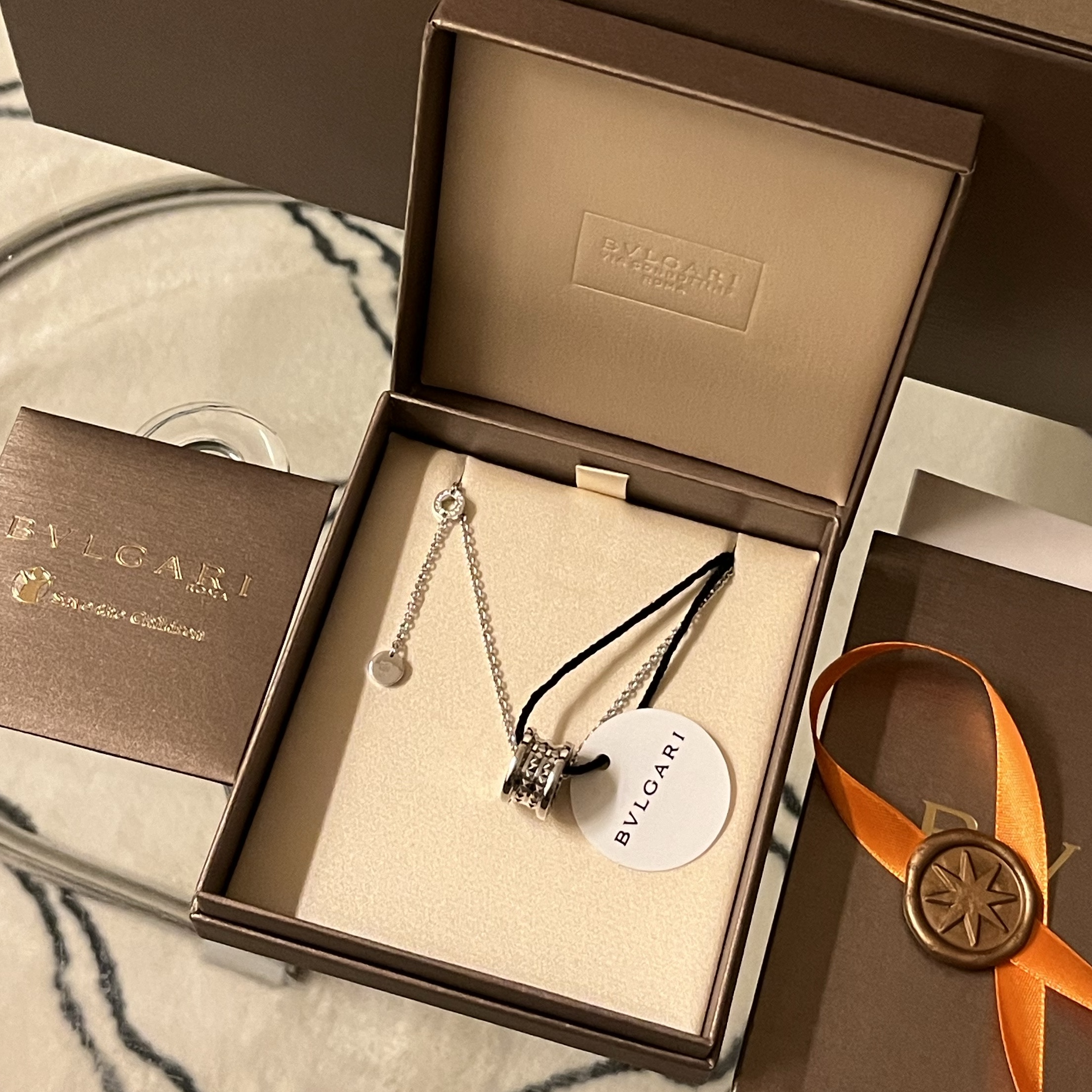 Bulgari Save The Children Necklace Sterling Silver 착용 스타일 - 3