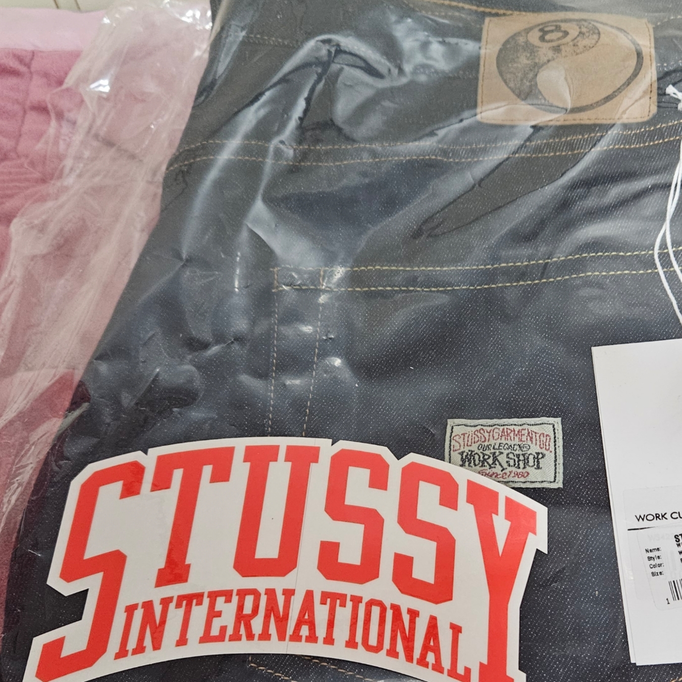 Stussy x Our Legacy Work Shop Work Cut Jean Rinse Blue Denim 착용 스타일