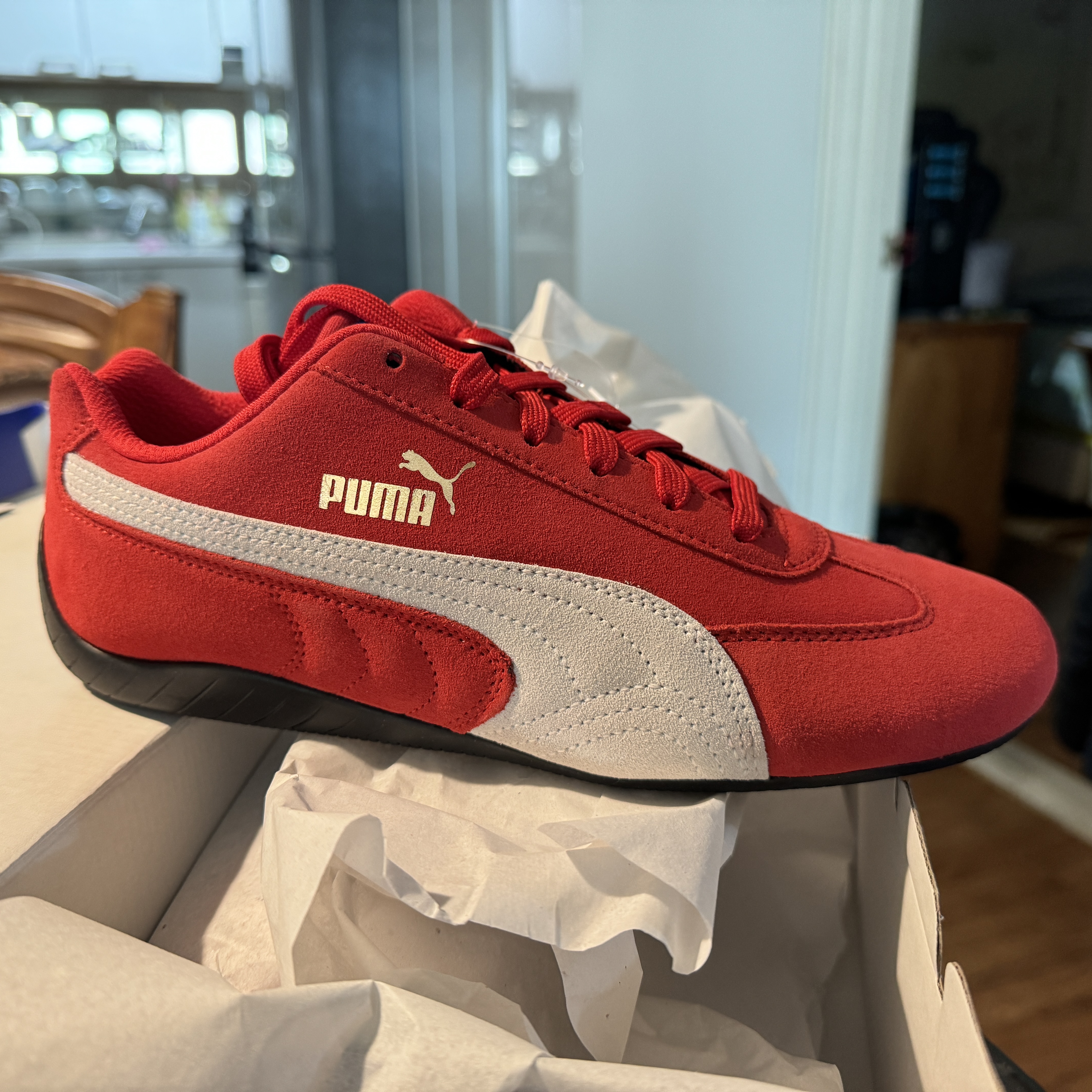 Puma Speedcat OG Sparco Ribbon Red White 착용 스타일